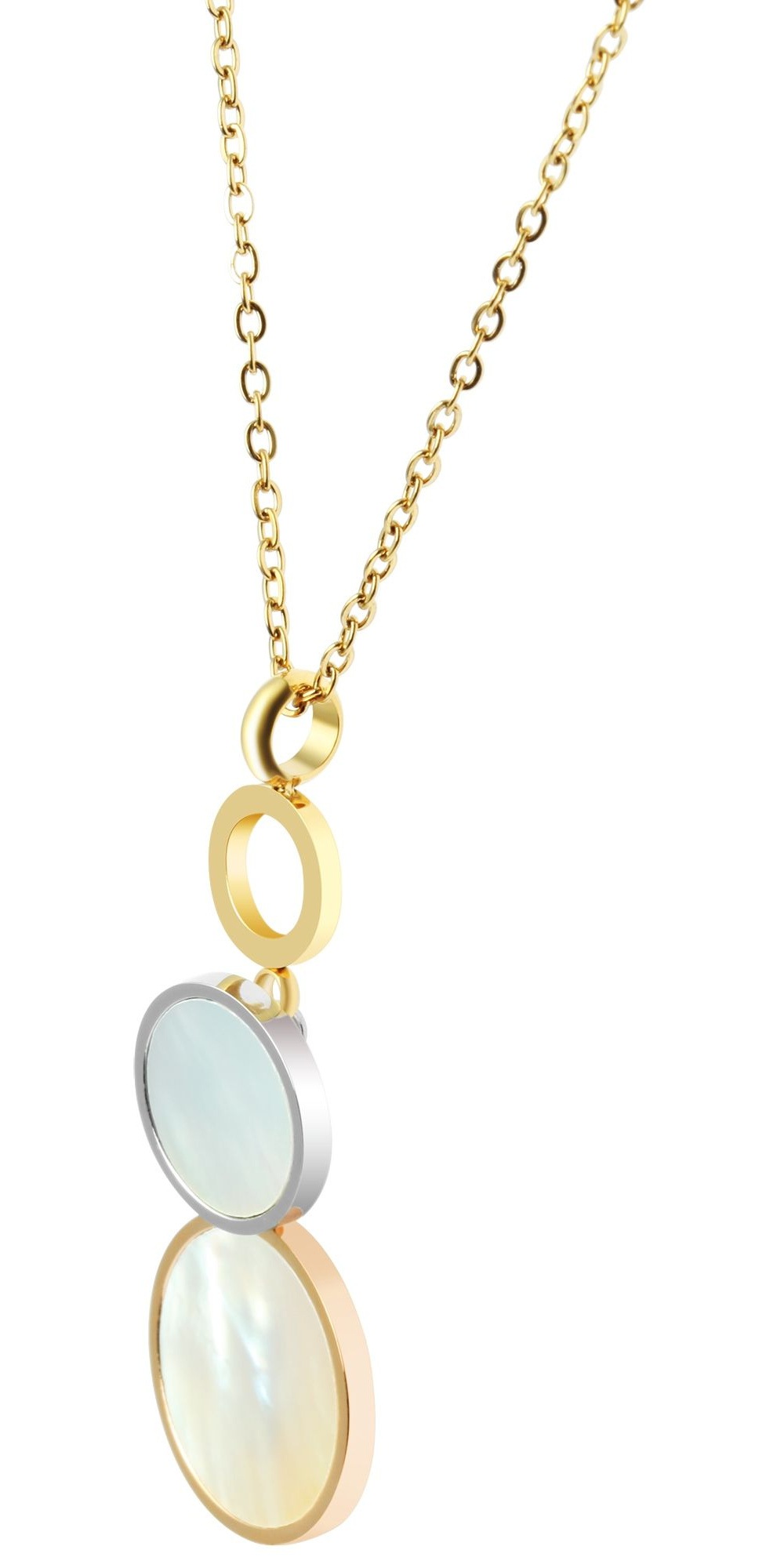 Adelia´s Kette ohne Anhänger »Damen Halskette aus Edelstahl mit Perlmutt 43 cm« Zum Verschenken – ideal zum Geburtstag