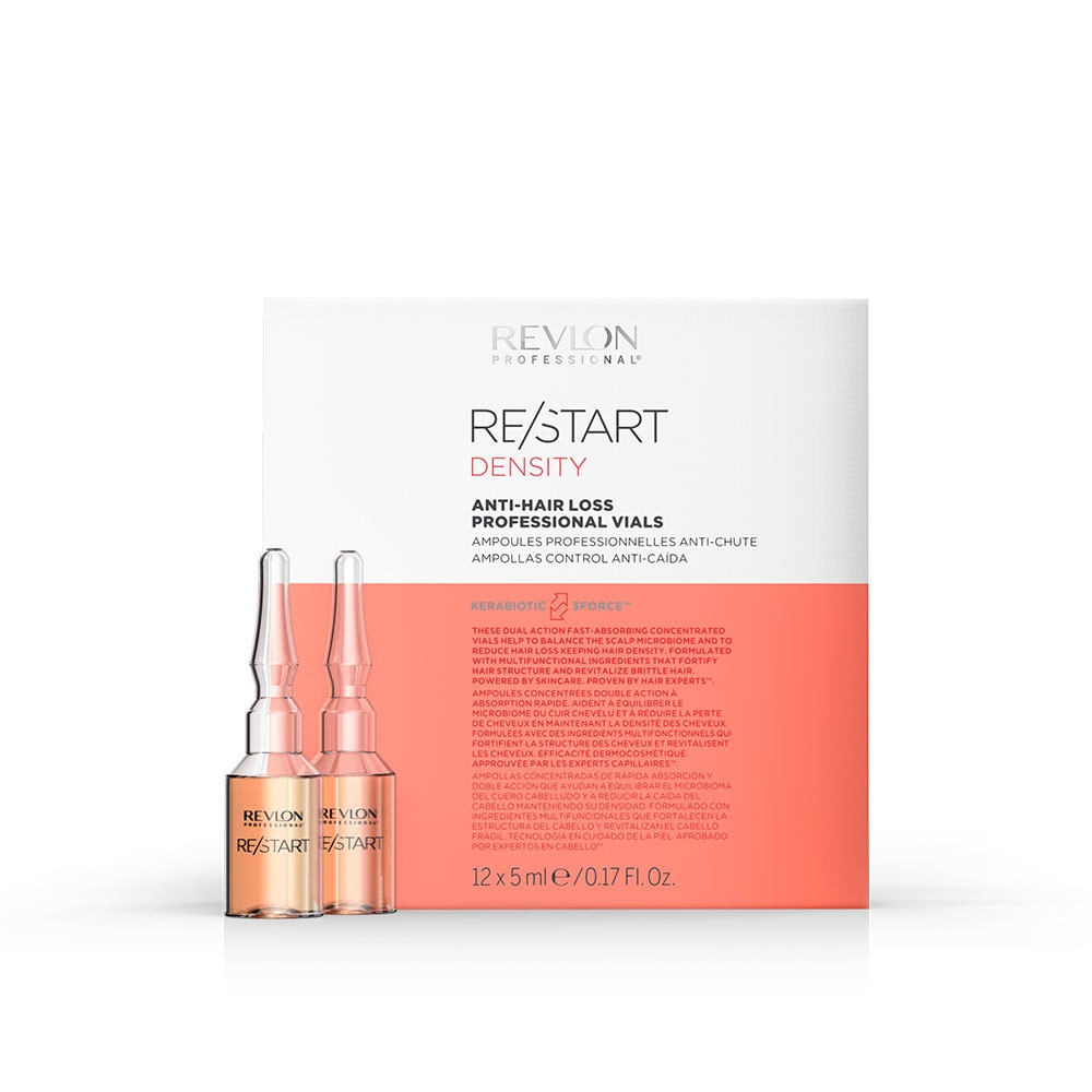 REVLON PROFESSIONAL Haarserum "RE/START DENSITY ANTI-HAIR LOSS PROFESSIONAL VIALS" Vermeidet Haarausfall durch Haarbruch von schwachem, feinen Haar.