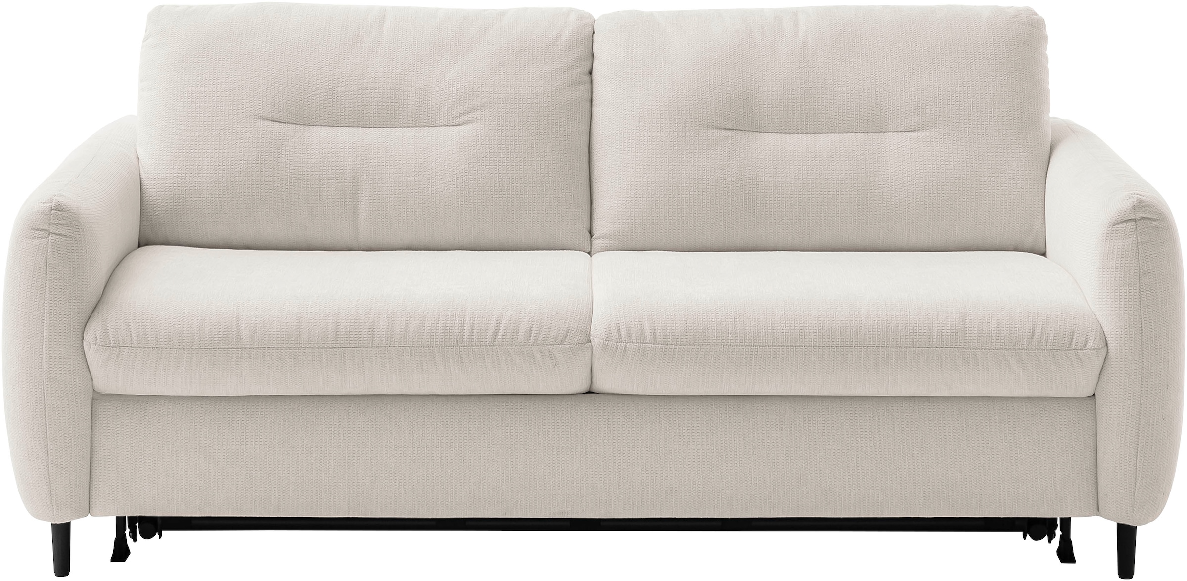 2-Sitzer HOME AFFAIRE, B:176cm H:84cm T:102cmnature, 100% Polyester, Sofas, "Clevina, Schlafsofa mit Kaltschaummatratze, Breite 176 cm", Sofa & Bett