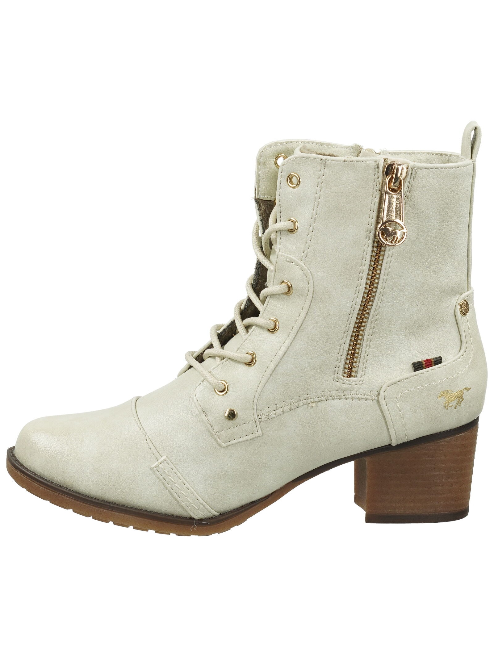 Mustang Shoes Schnürstiefelette »Mustang Shoes Stiefelette Lederimitat«