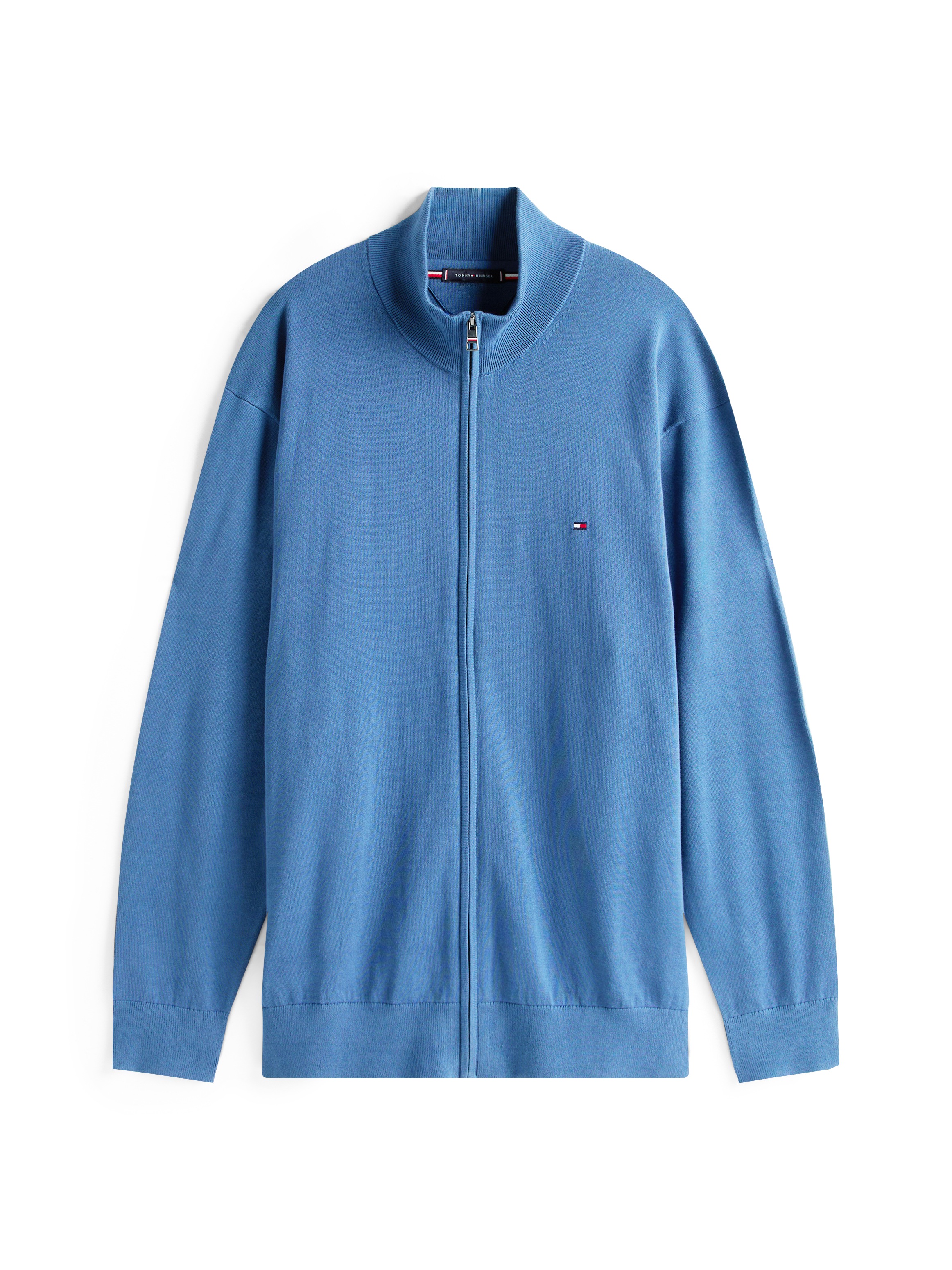 Tommy Hilfiger Big & Tall Strickjacke »BT-ESSENTIAL COTTON ZIP THRU-B«, Großen Größen