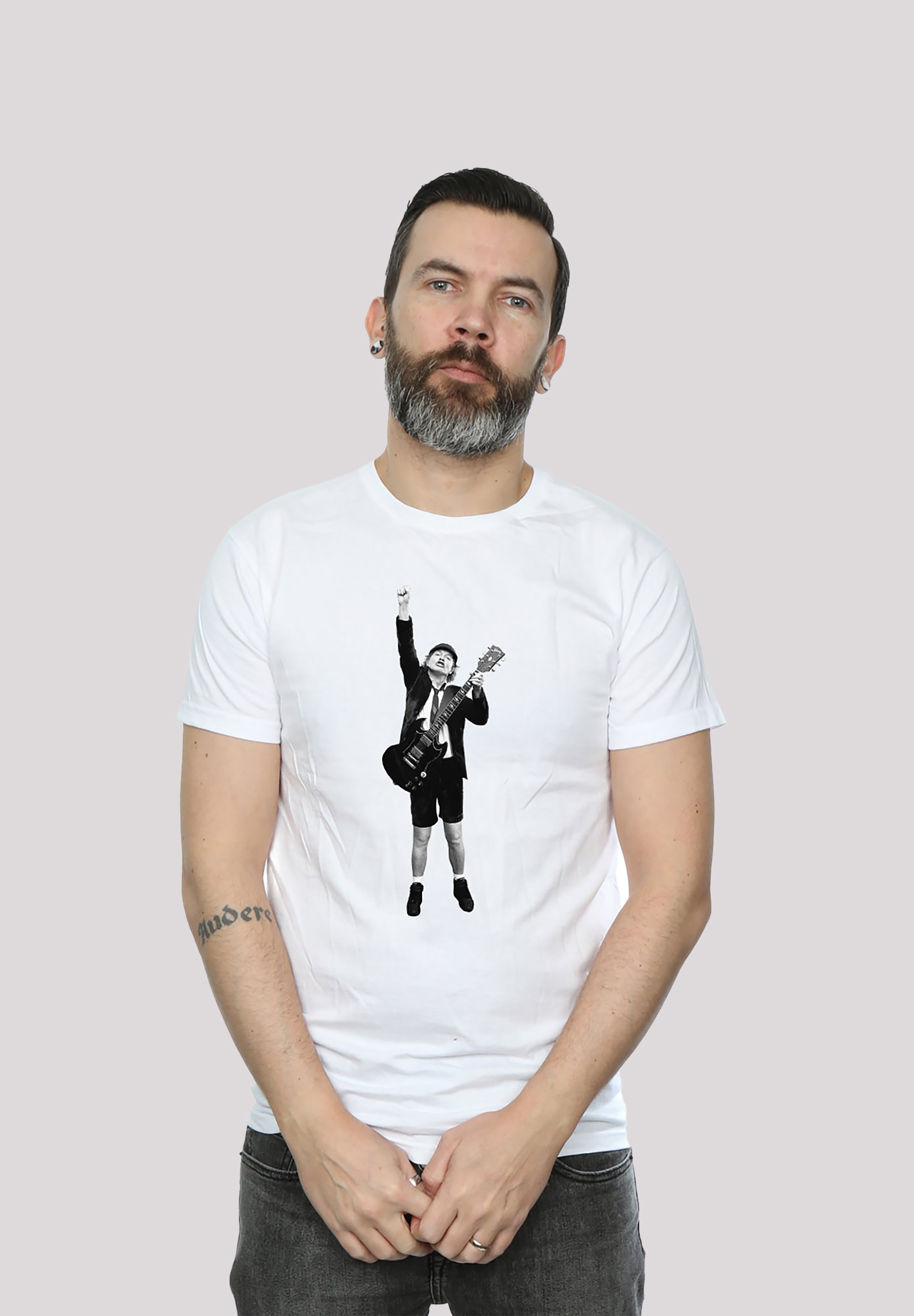 T-Shirt »ACDC Angus Young Cut Out für Kinder & Herren«, Print