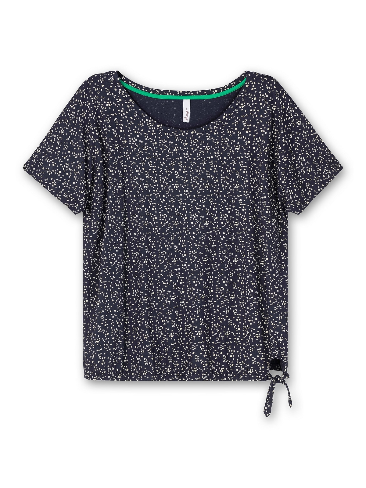 Sheego T-Shirt »Große Größen«, mit Gummizugbund und Knotendetail