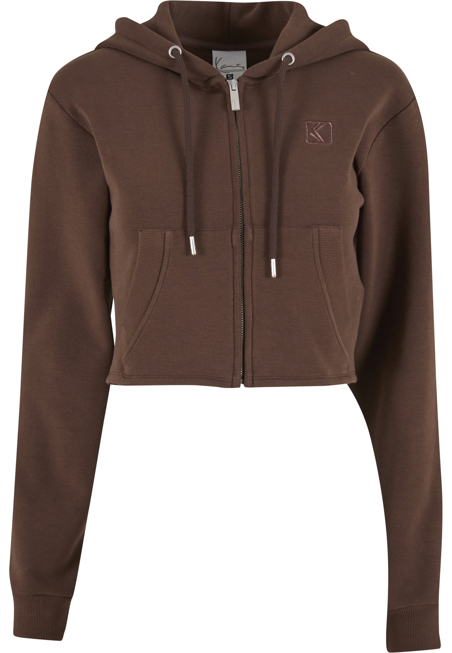 Karl Kani Funktions-Kapuzensweatjacke "Karl Kani OG K Interlock Cropped Zip Hoodie"
