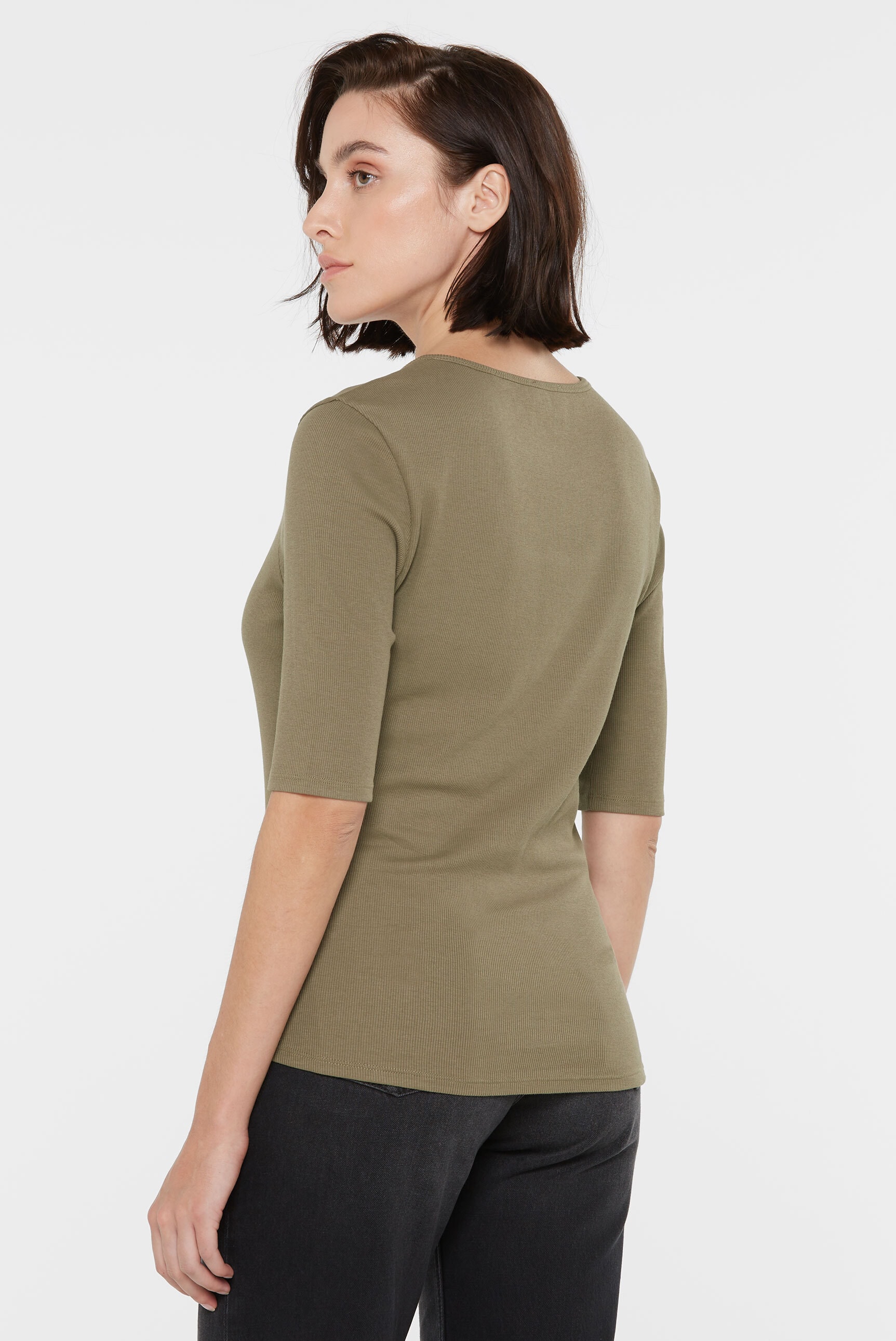 SENSES.THE LABEL Rundhalsshirt, mit Baumwolle