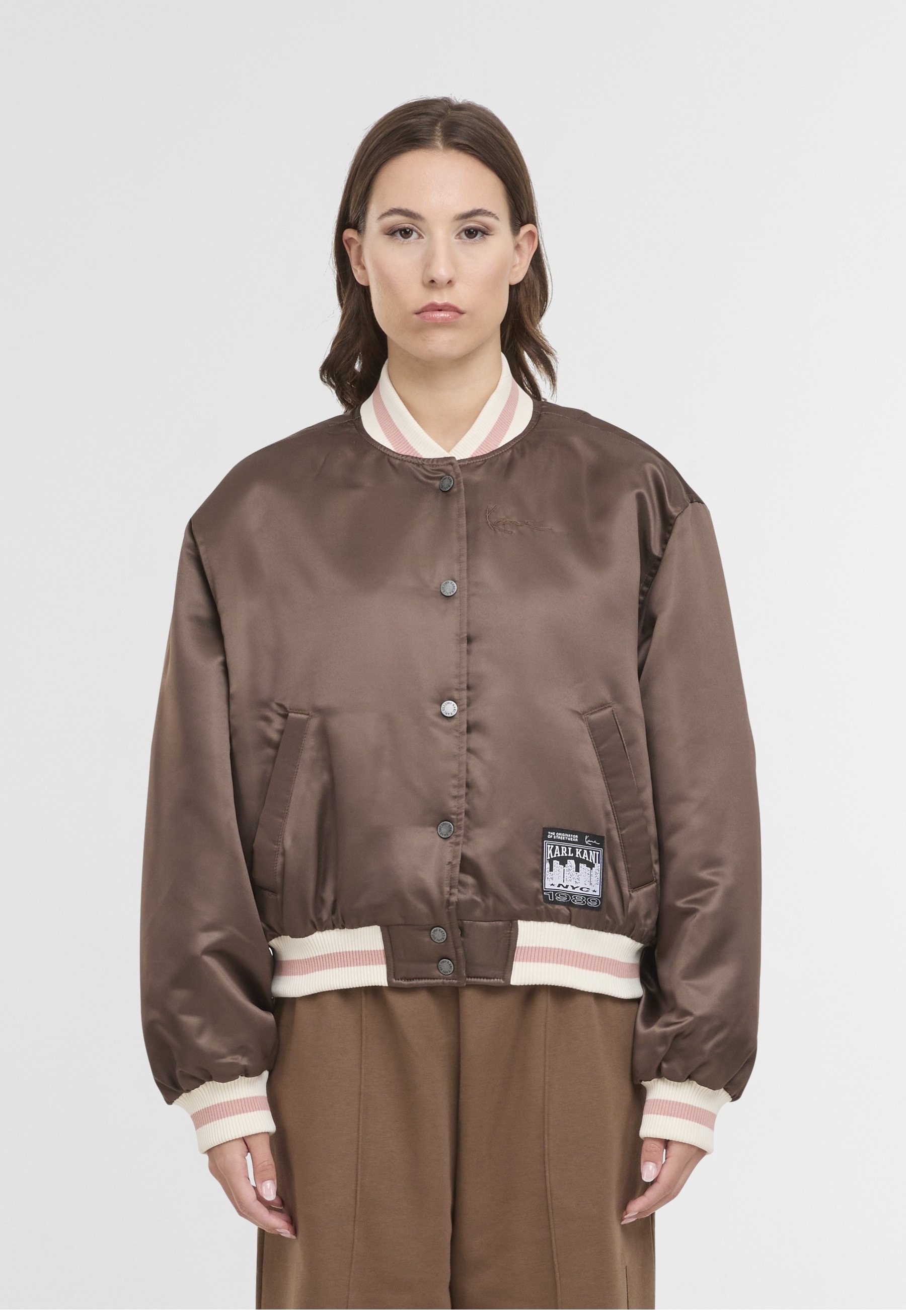 Karl Kani Bomberjacke »Karl Kani Signature Bowling Jacket« 1 Stk. tlg. ohne Kapuze