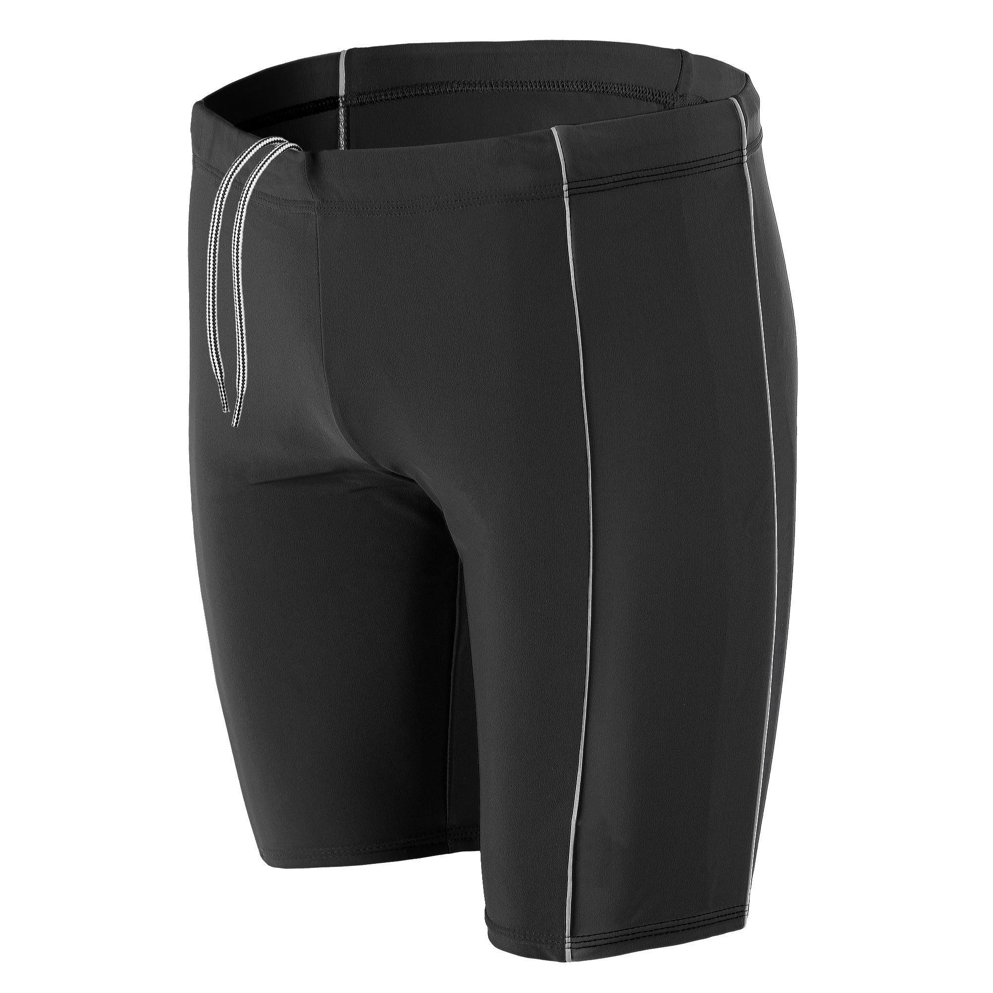 AQUARTI Badehose "Badehose Aquarti Herren Lange Badehose mit Kontrast-Paspel Jammer"