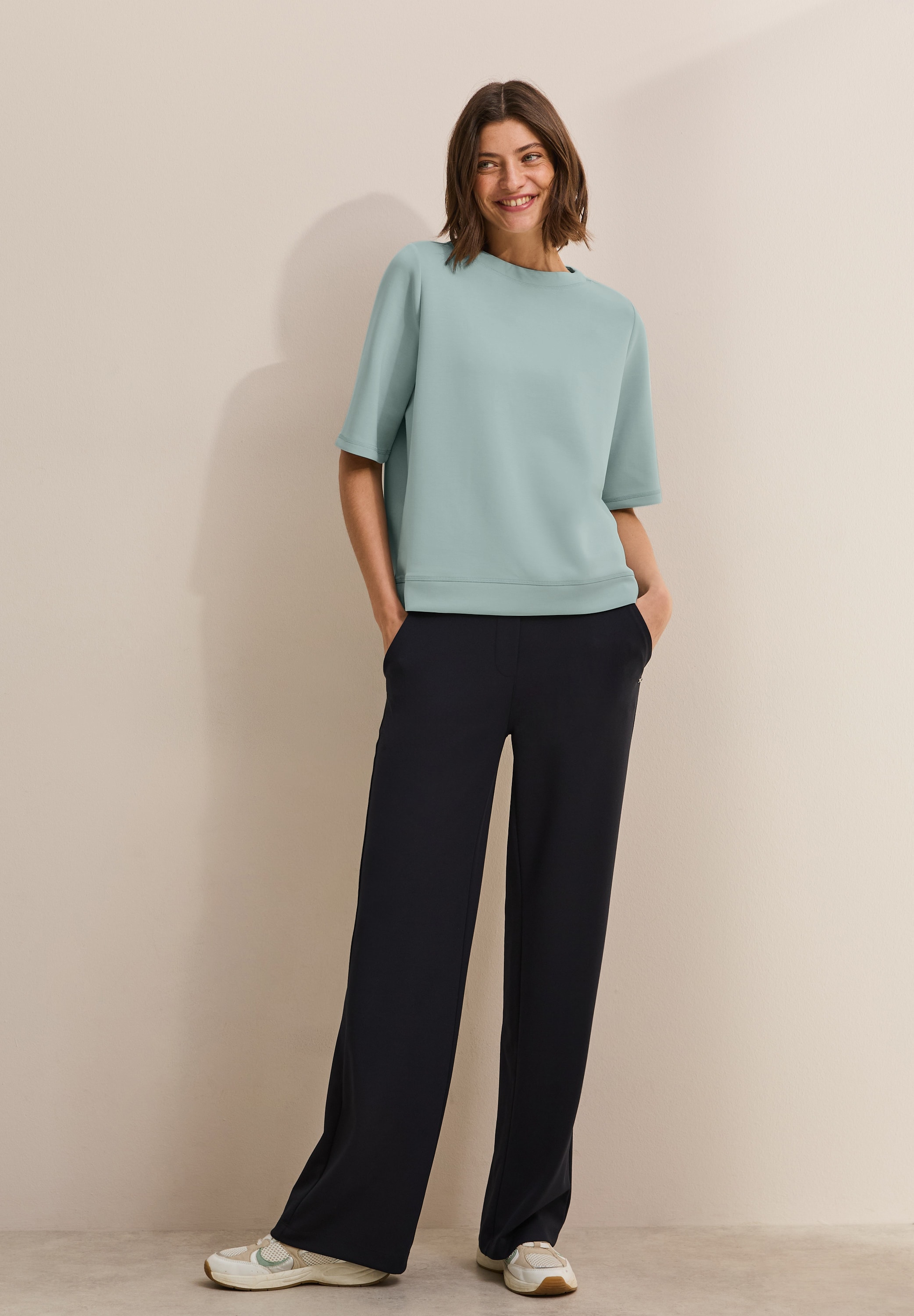 Cecil Sweatshirt, mit U-Boot-Ausschnitt