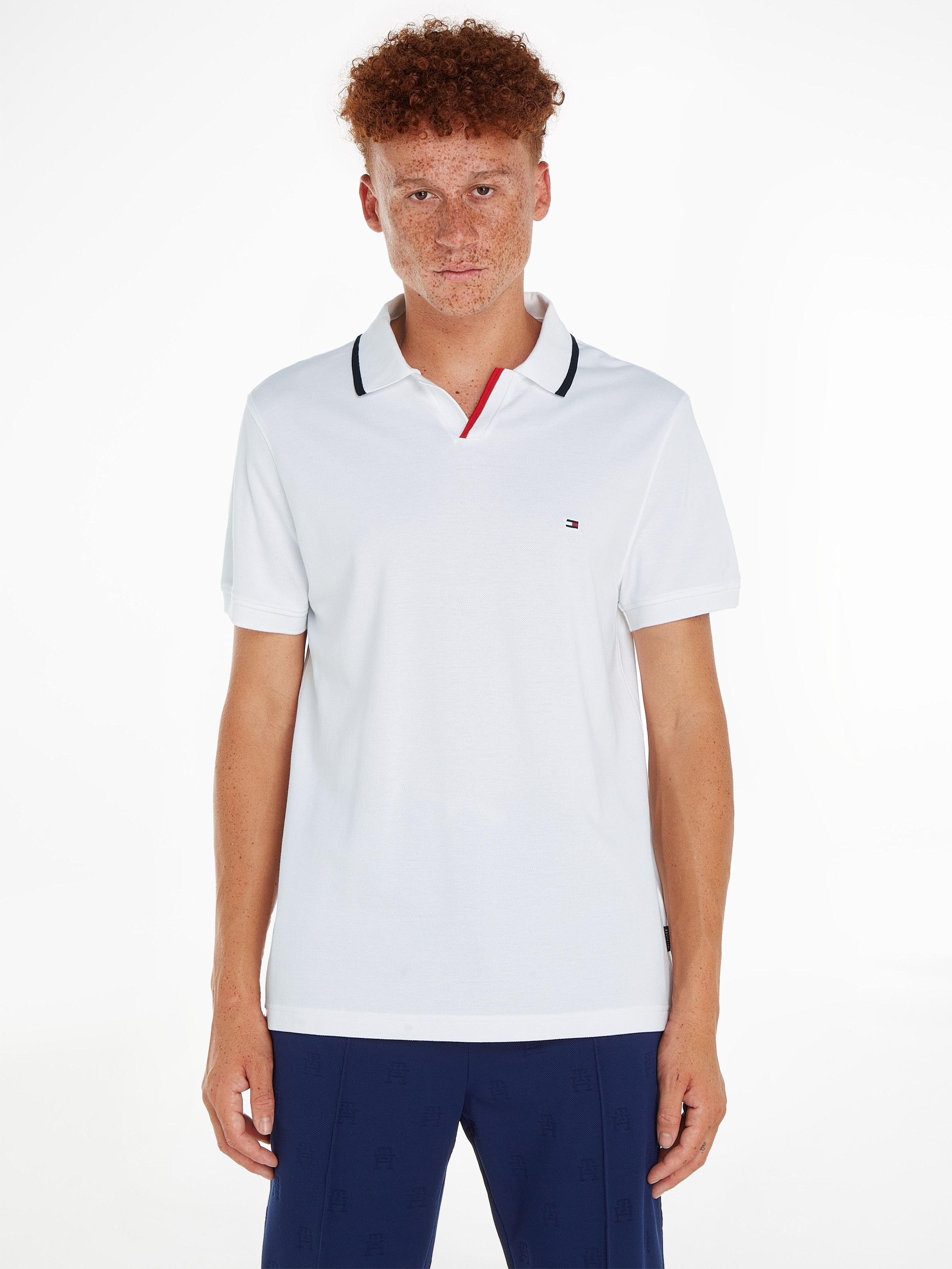 Tommy Hilfiger Poloshirt "RWB TIPPED V COLLAR REG POLO" günstig online kaufen