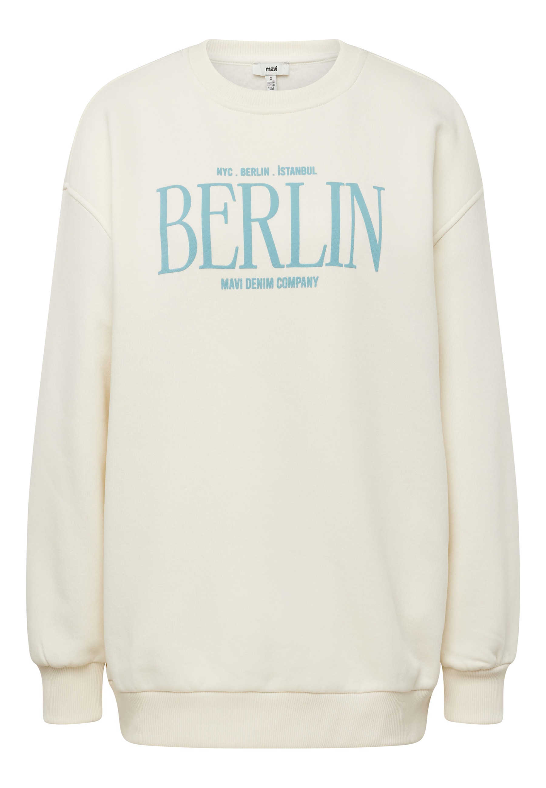 Mavi Rundhalspullover »BERLIN PRINTED SWEATSHIRT«, Sweatshirt mit Berlin Print