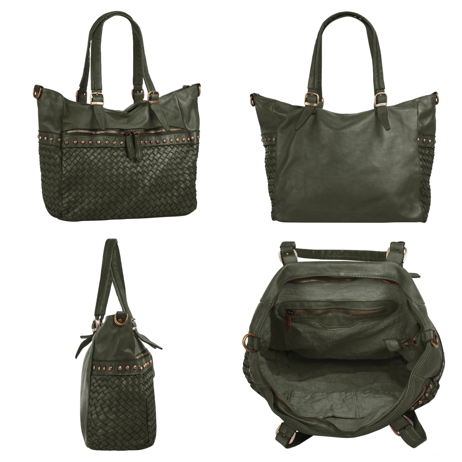 Samantha Look Shopper, echt Leder, Made in Italy