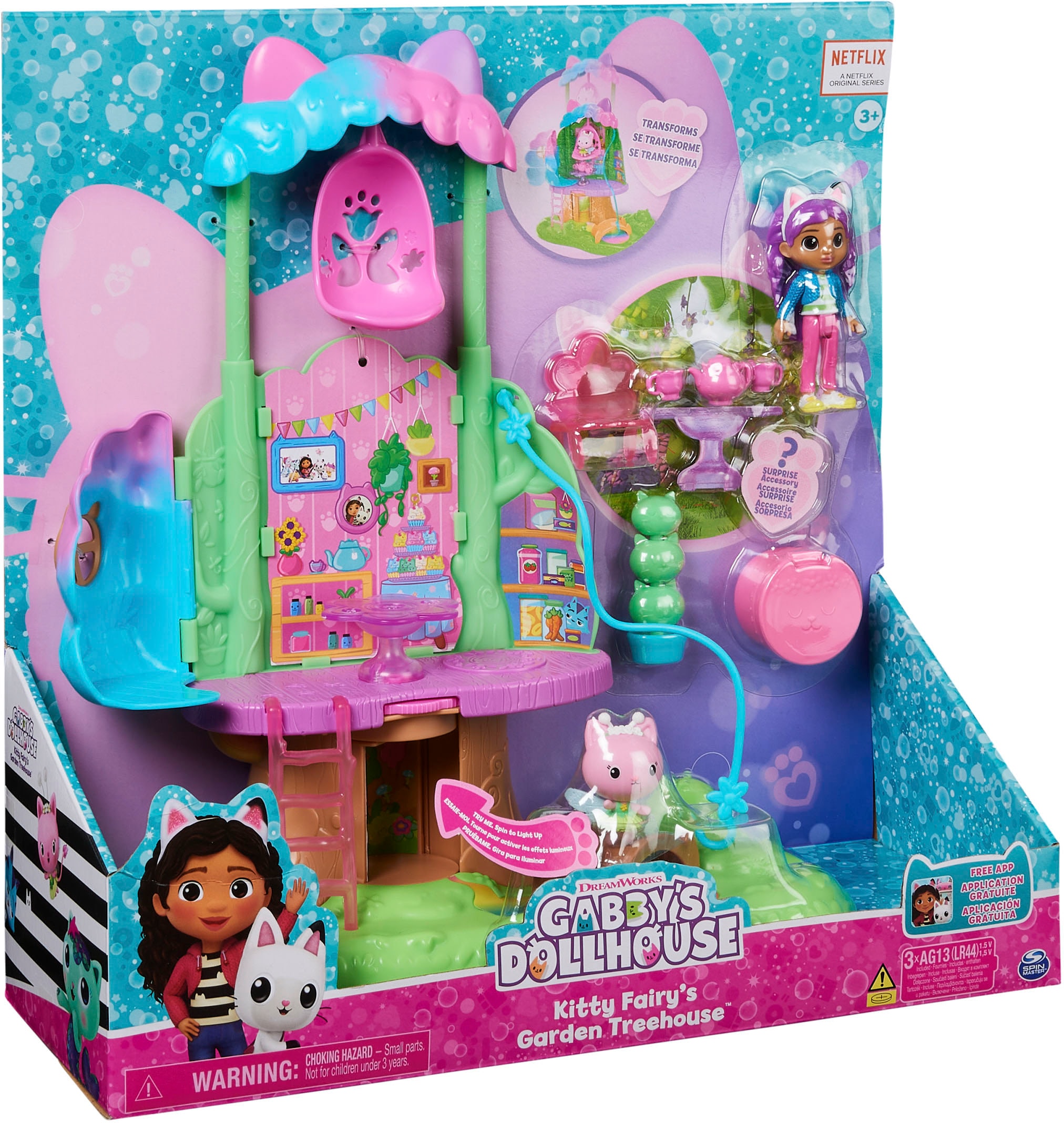 Spin Master Spielwelt »Gabby's Dollhouse – Kitty Fairy's Garten Spielset«