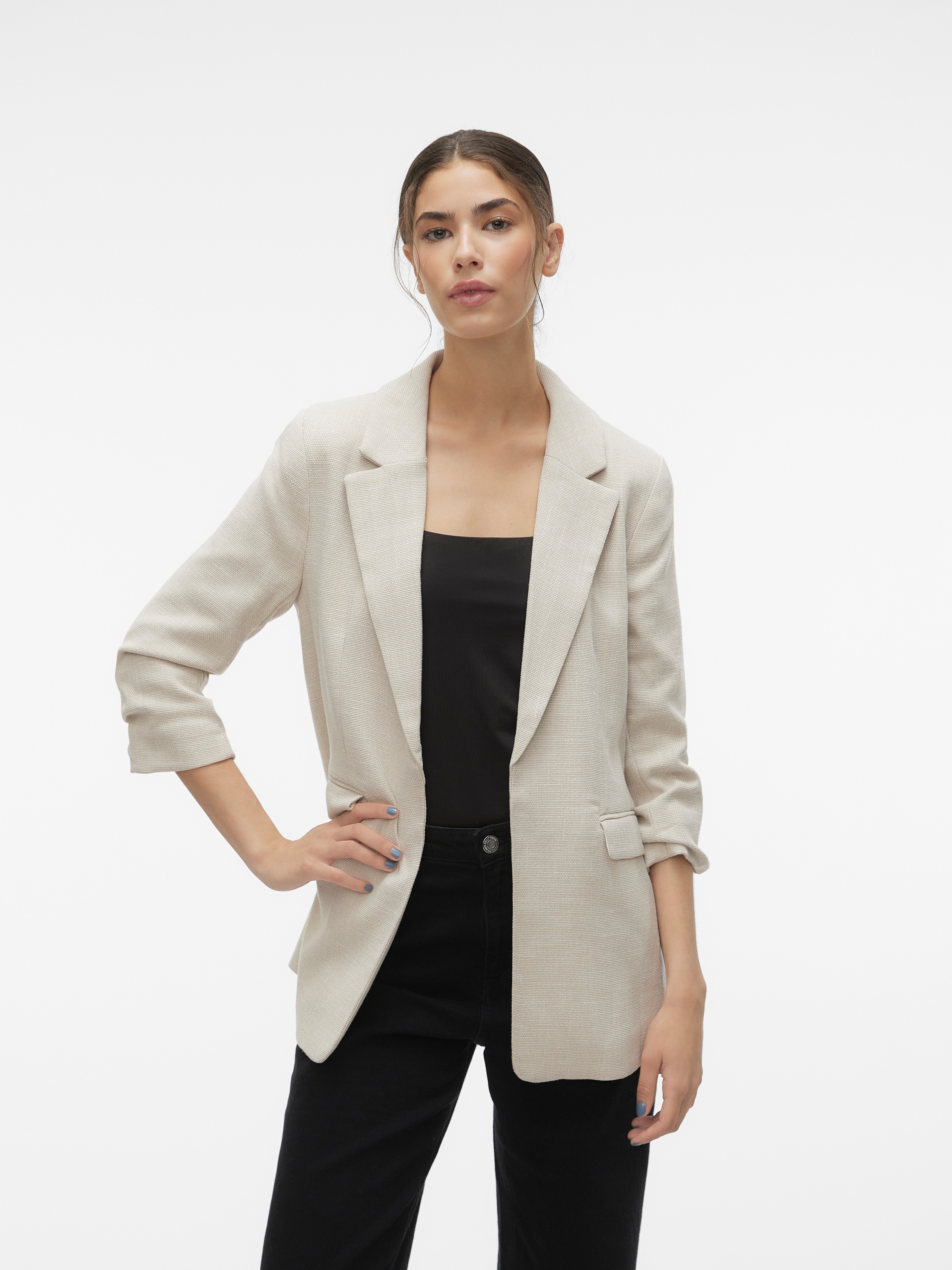 Vero Moda Longblazer "VMFRIDA LS REGULAR BLAZER NOOS", ohne Verschluss und günstig online kaufen
