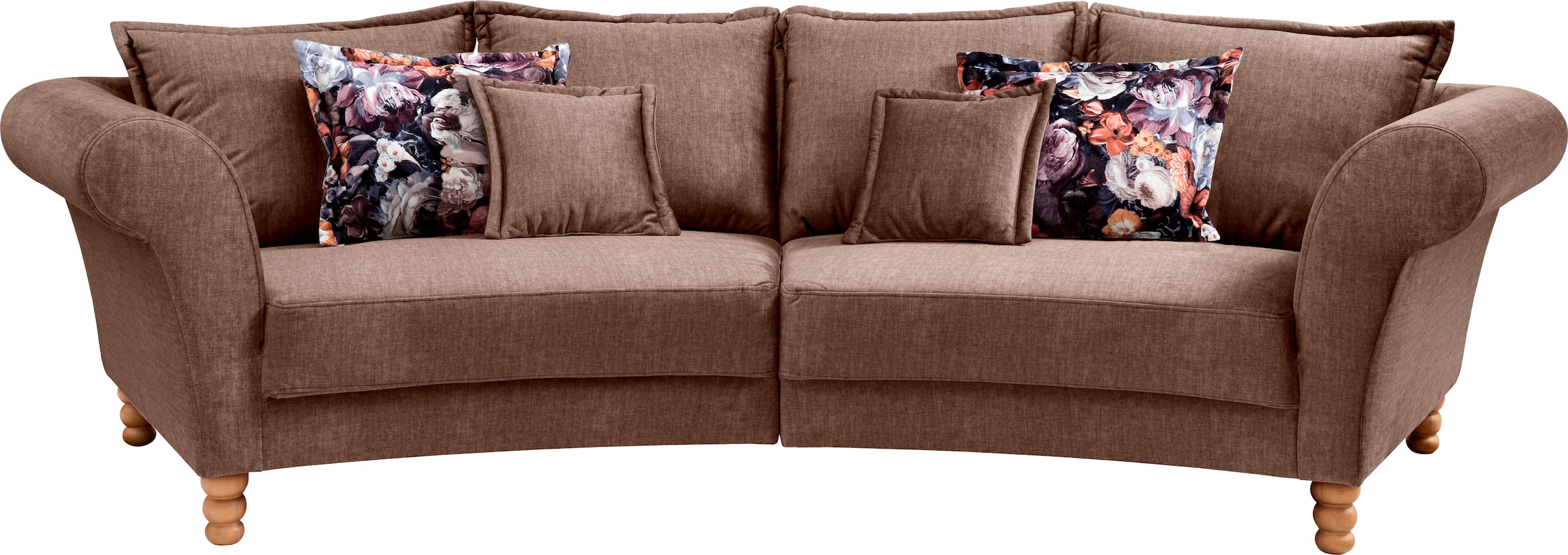 Home affaire Big-Sofa "Tassilo geschwungene Formensprache, bequem, Mega Sof günstig online kaufen
