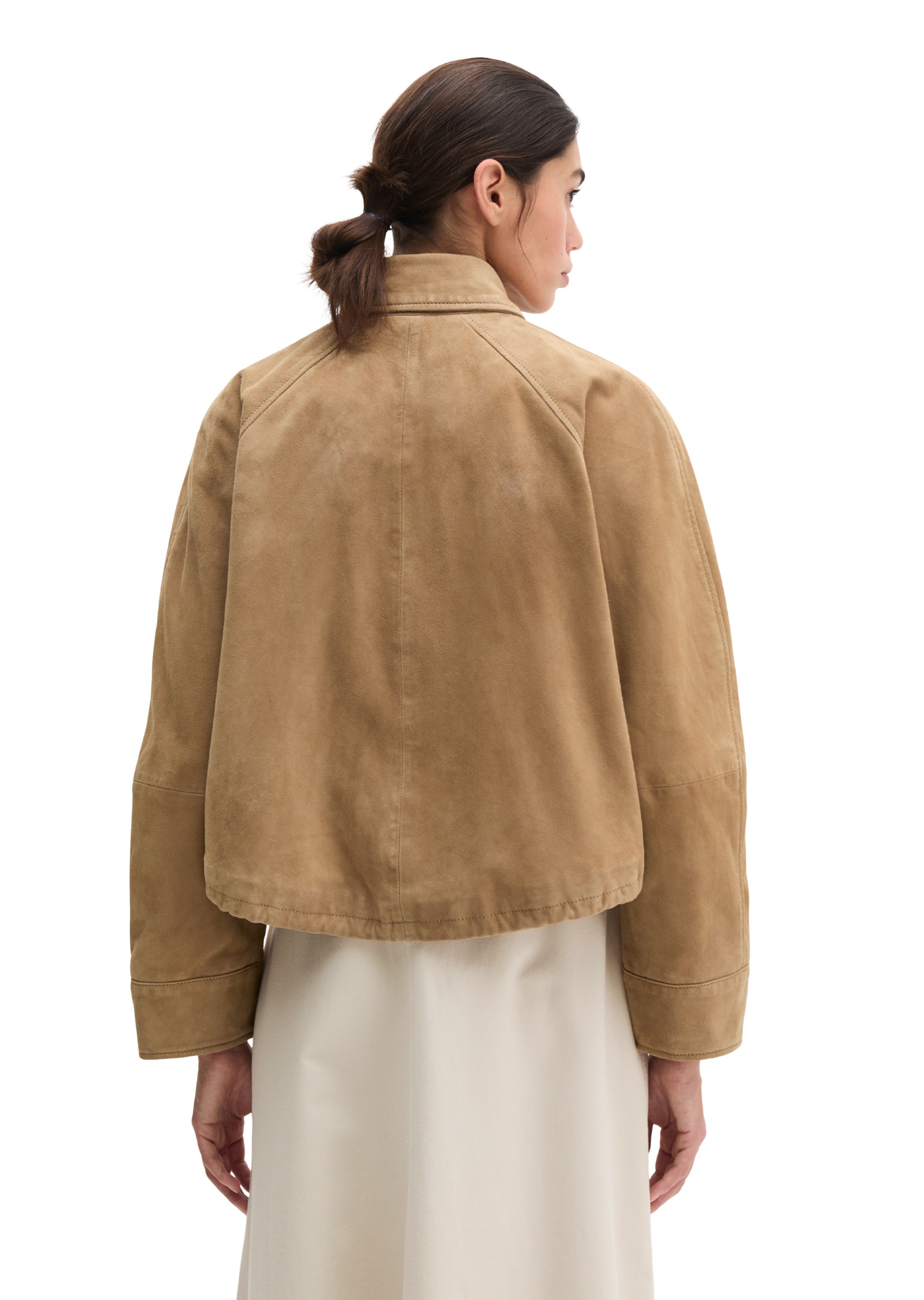 Marc O'Polo Lederjacke »aus weichem Ziegen-Veloursleder«