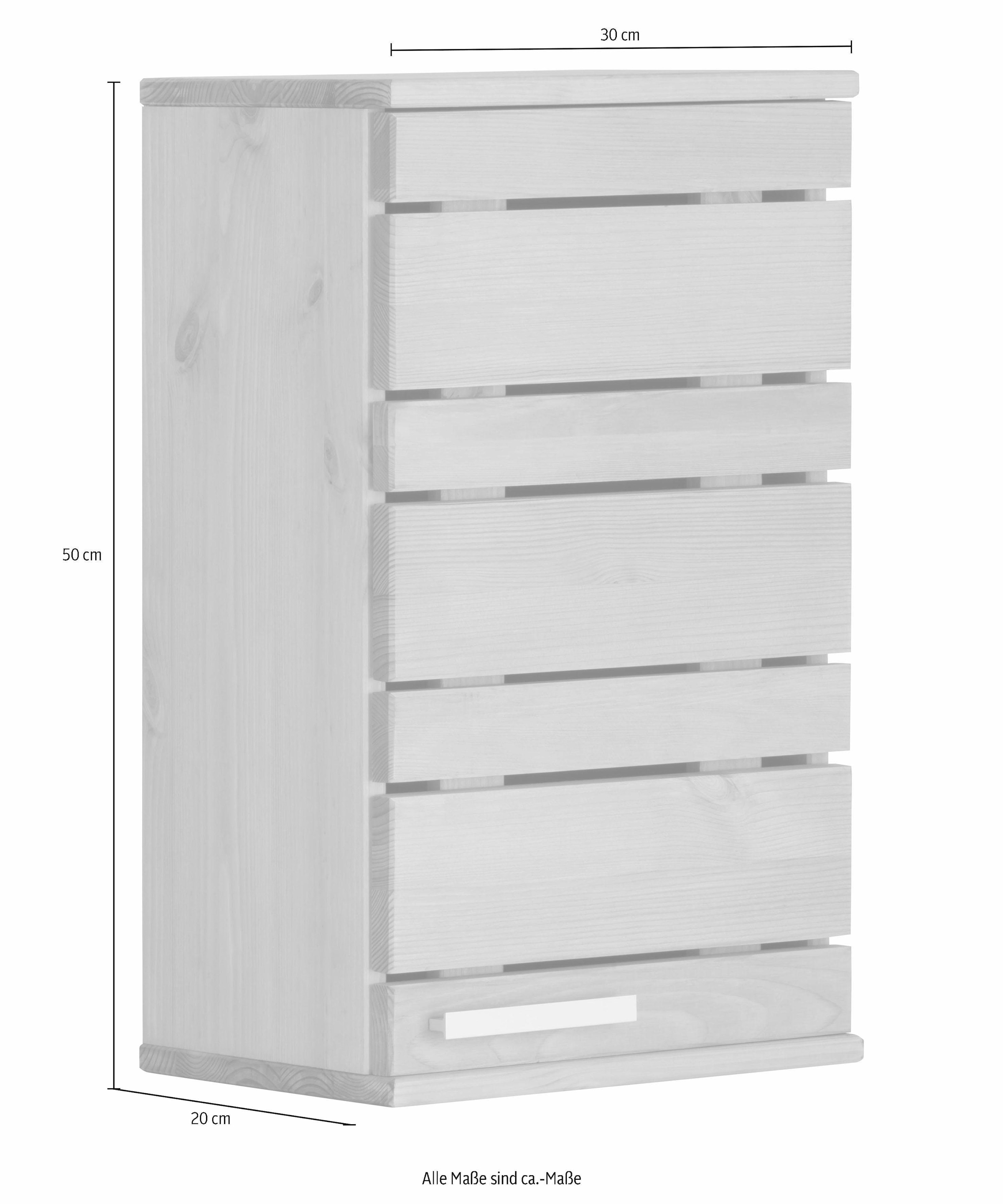 Home affaire Hängeschrank »JOSIE«, Breite 30 cm, aus Massivholz, verstellbarer Einlegeboden, Metallgriff