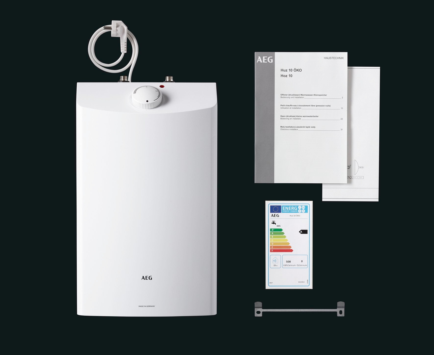 Thumbnail - AEG Haustechnik Kleinspeicher "Huz 10, Untertischboiler 5 Liter" Niederdruck, mit Thermostop, mit Stecker