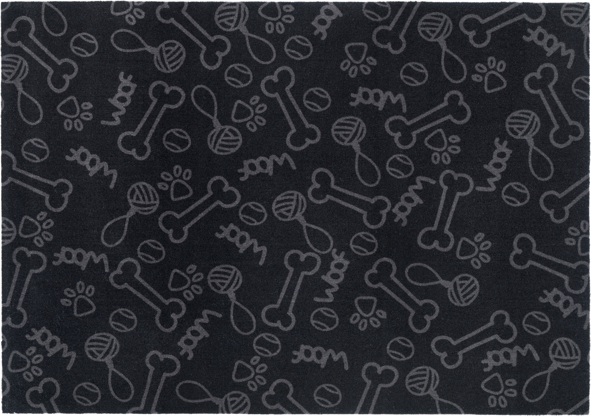 HANSE Home Fußmatte »Dog Toys, Türmatte«, rechteckig, 4 mm Höhe, Schmutzfangmatte