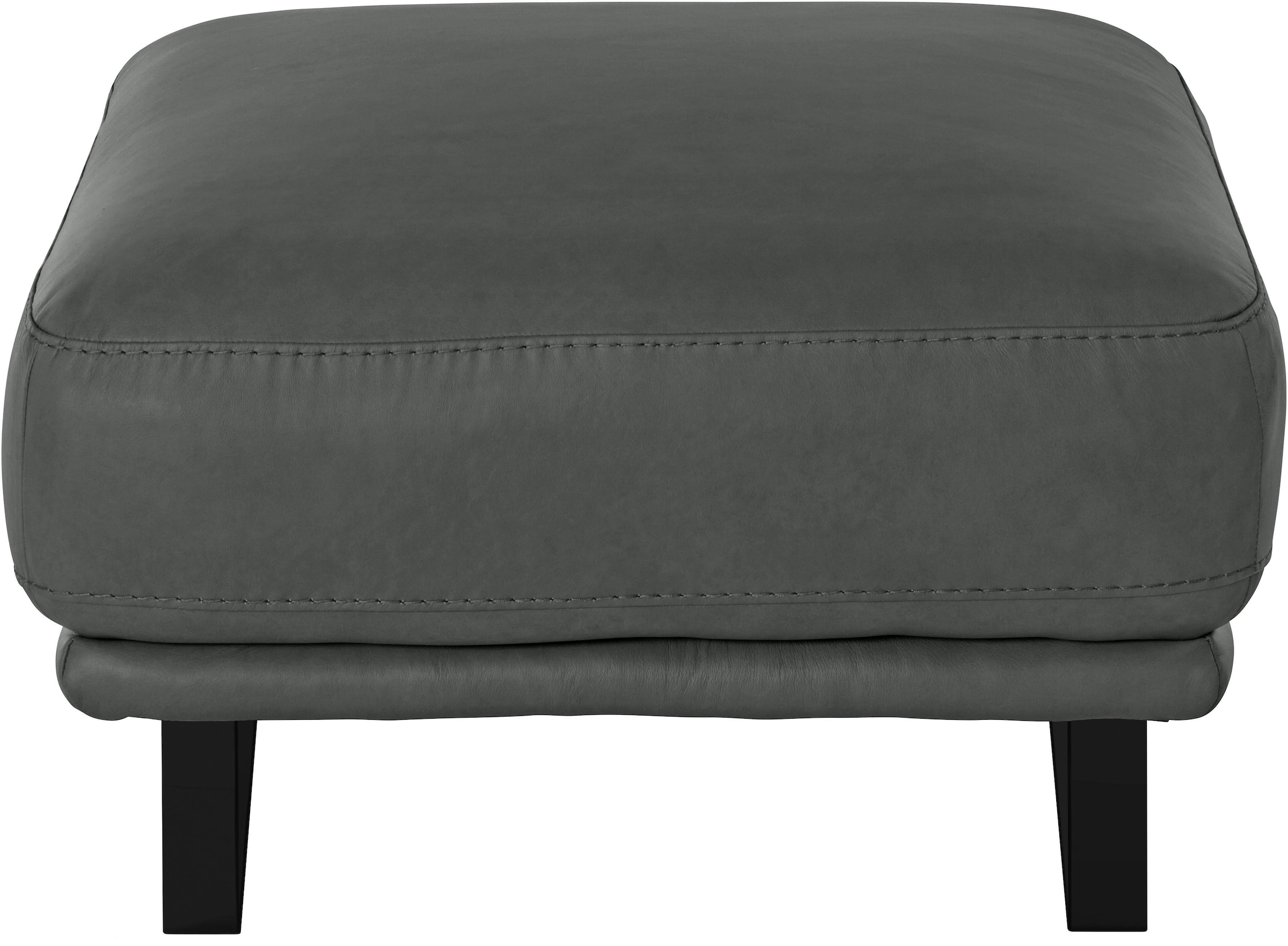 W.SCHILLIG Hocker »montanaa«, mit Metallkufen in Schwarz pulverbeschichtet, Breite 71 cm