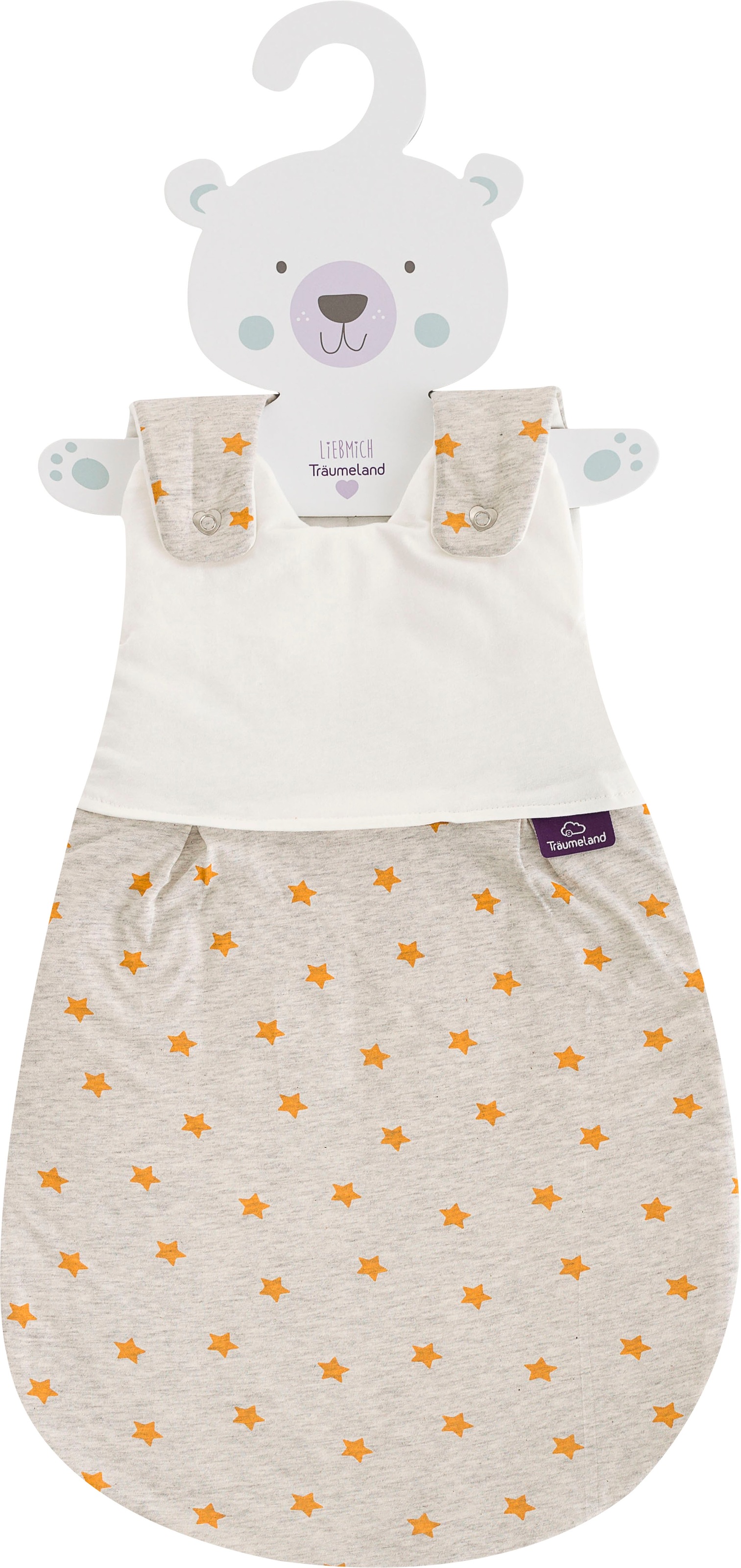 Träumeland Babyschlafsack »3tlg. Set LIEBMICH, Design Sternentraum blau«, (3 tlg.)