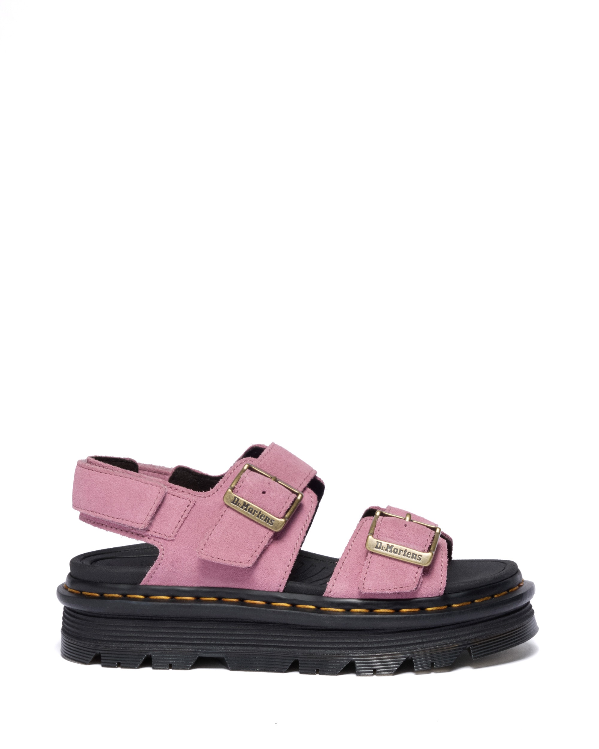 DR. MARTENS "Zebzag" Plateau, Sandalette, Sommerschuh mit typisch gelber Rahmennaht
