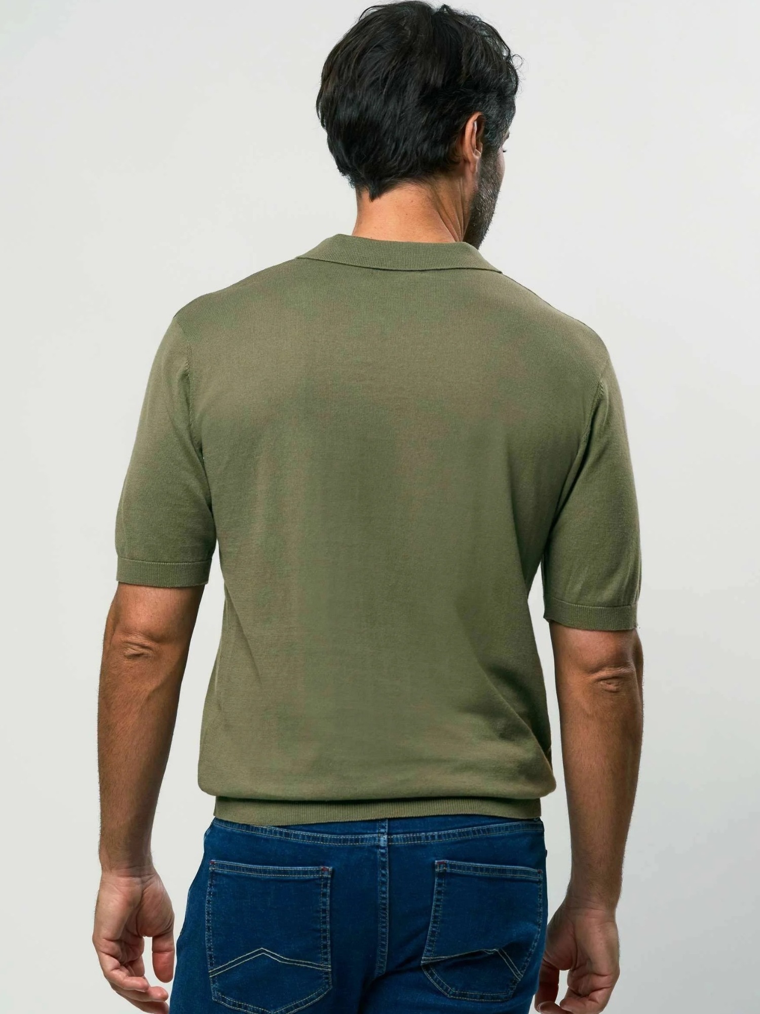 Kurzarmhemd MCS "MCS Polo shirt MCKarlo", Herren, Gr. XXL, Normalgrößen, beetle, Obermaterial: 100% Baumwolle, Hemden 3