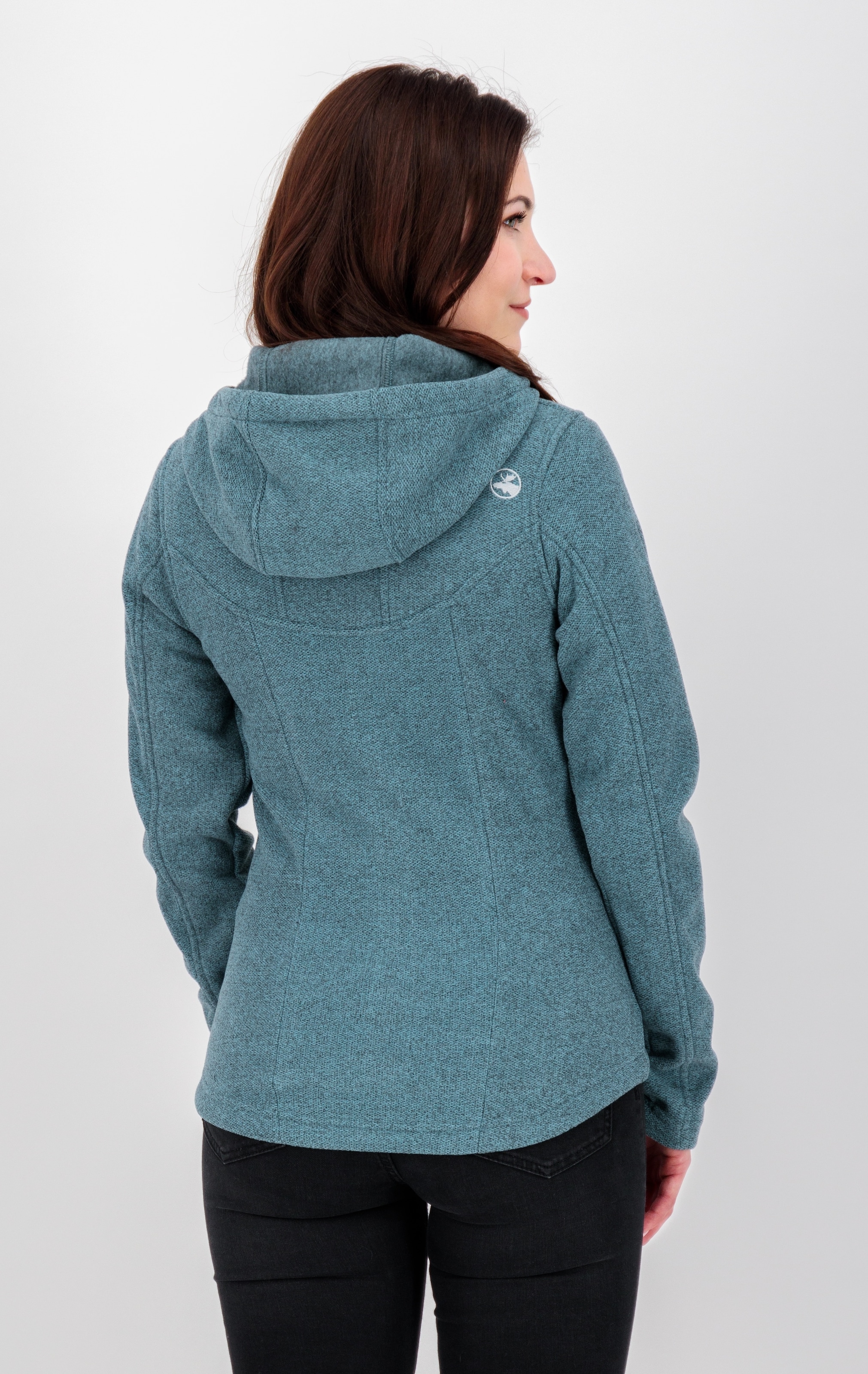 DEPROC Active Strickfleecejacke »GLORY MAY«, mit 2-Wege-Reißverschluss