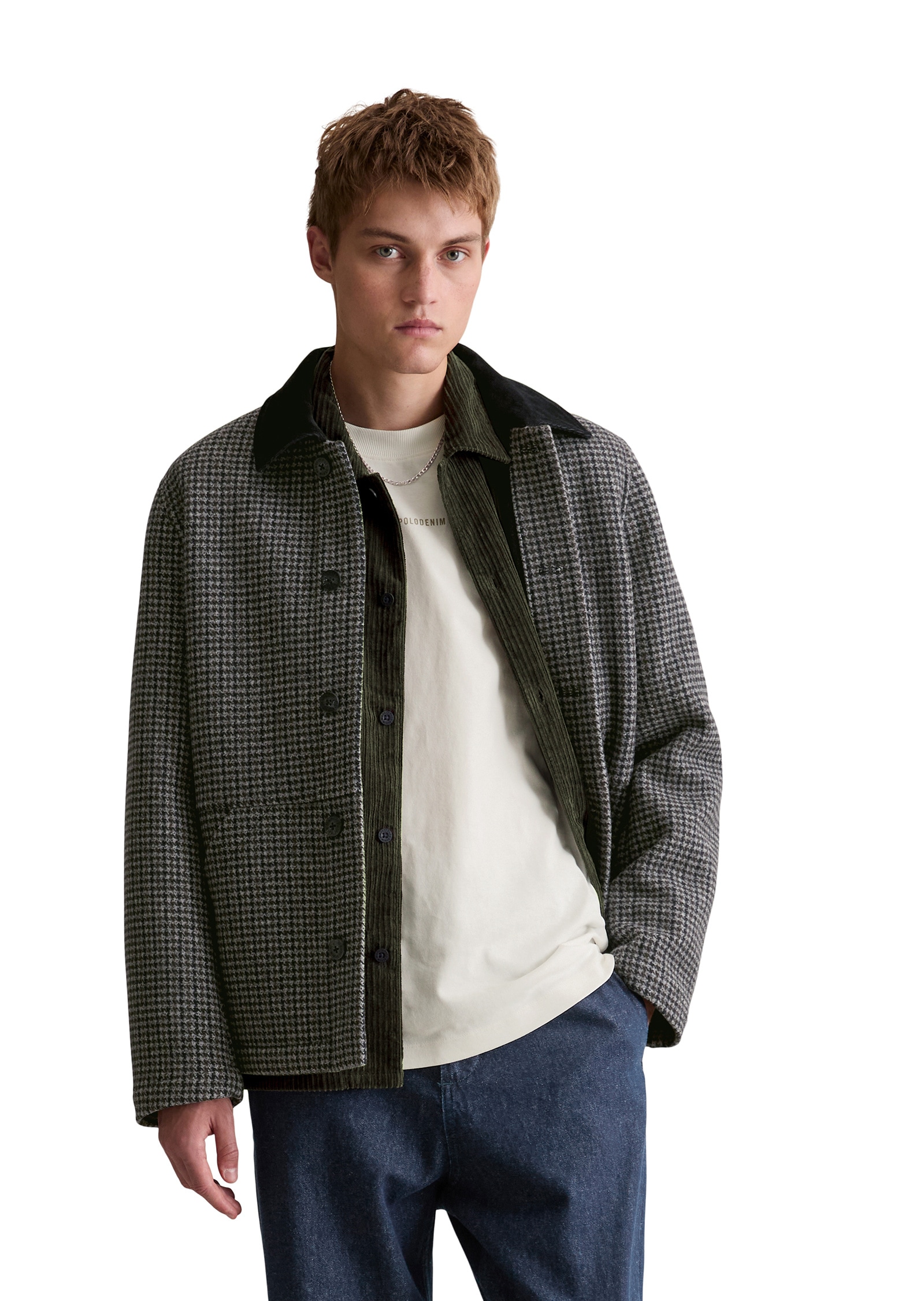Marc OPolo DENIM Outdoorjacke "aus warmem Double-Face-Woll-Mix", ohne Kapuz günstig online kaufen