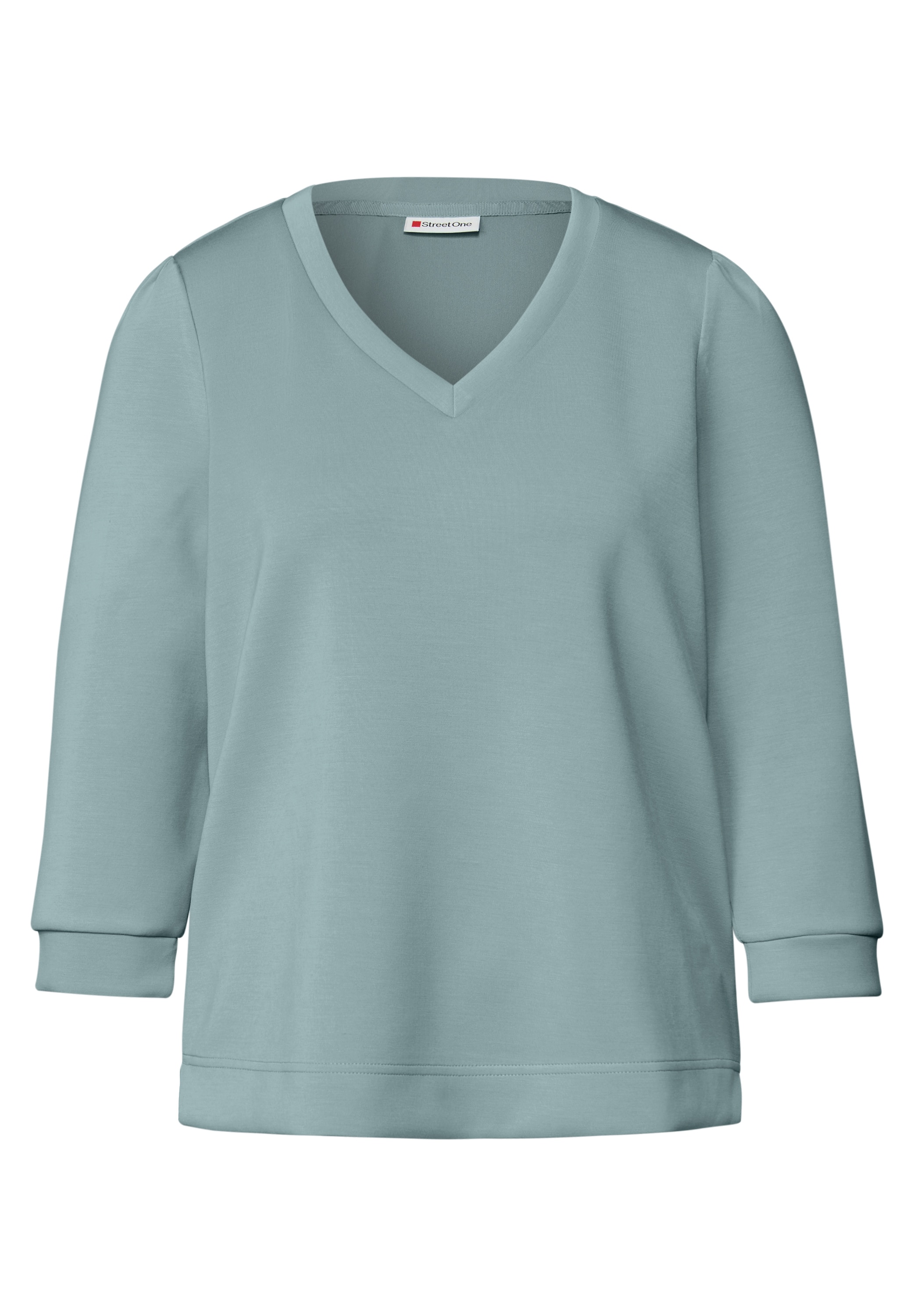STREET ONE 3/4-Arm-Shirt, mit Raffungen an den Schultern