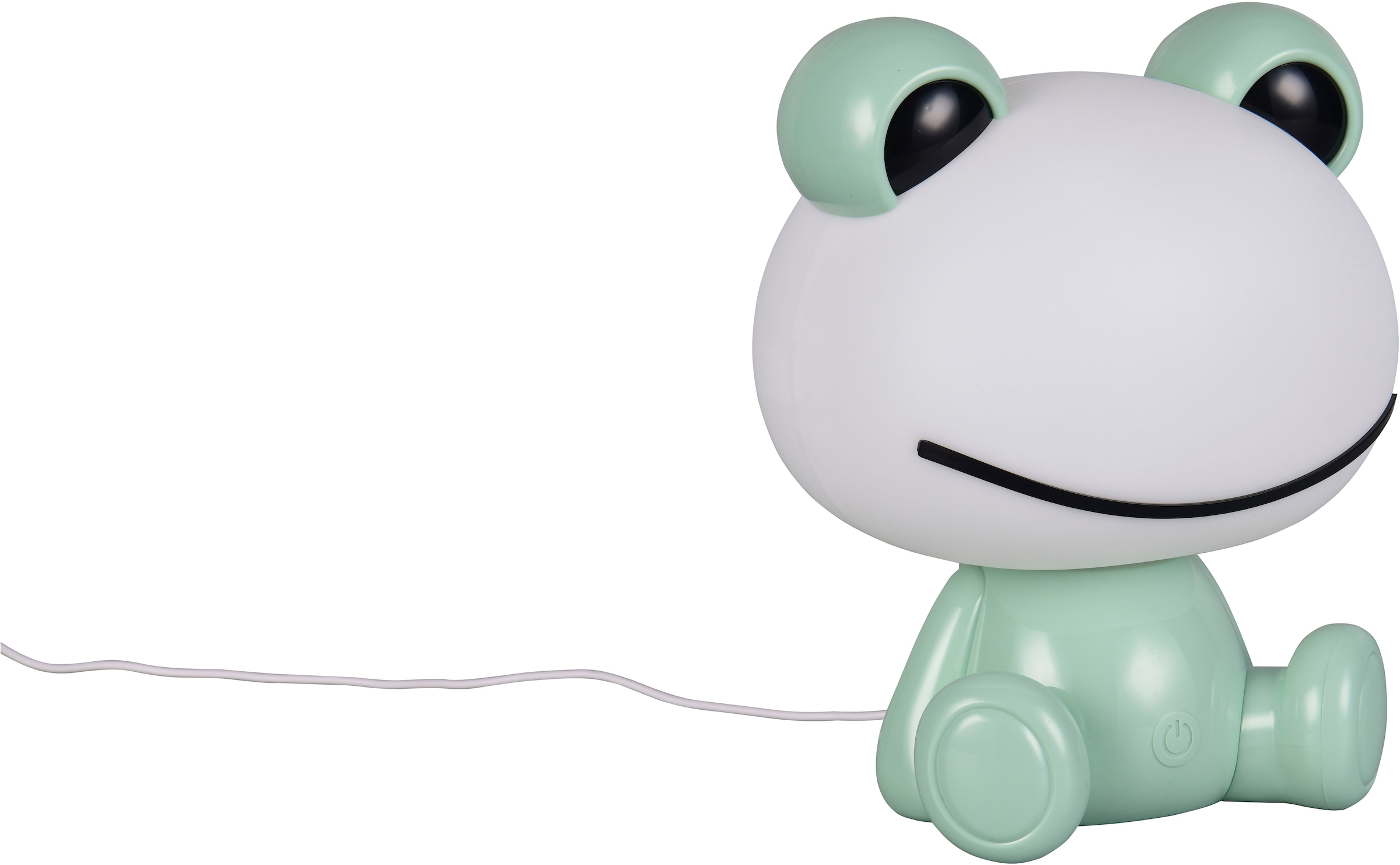 REALITY Leuchten LED Tischleuchte »HOPPER, Kinderzimmer Tischleuchte Nachttischleuchte Frosch Optik, RGB«, 1 flammig, Leuchtmittel LED-Board | LED fest integriert, 0,3W 30 Lumen warmweiß 3000K, RGB Farbwechsel Modus, USB-Anschluss