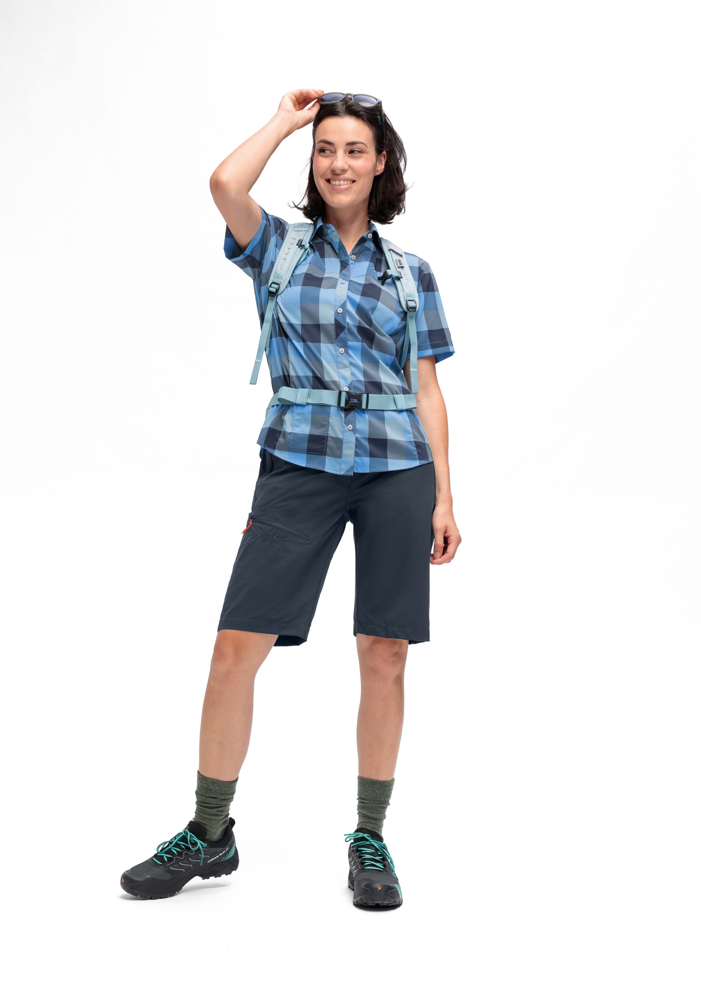Maier Sports Outdoorhose »Lulaka Bermuda Loop«, Damen Shorts, kurze Wanderhose, Outdoor-Hose, 3 Taschen, Regular Fit
