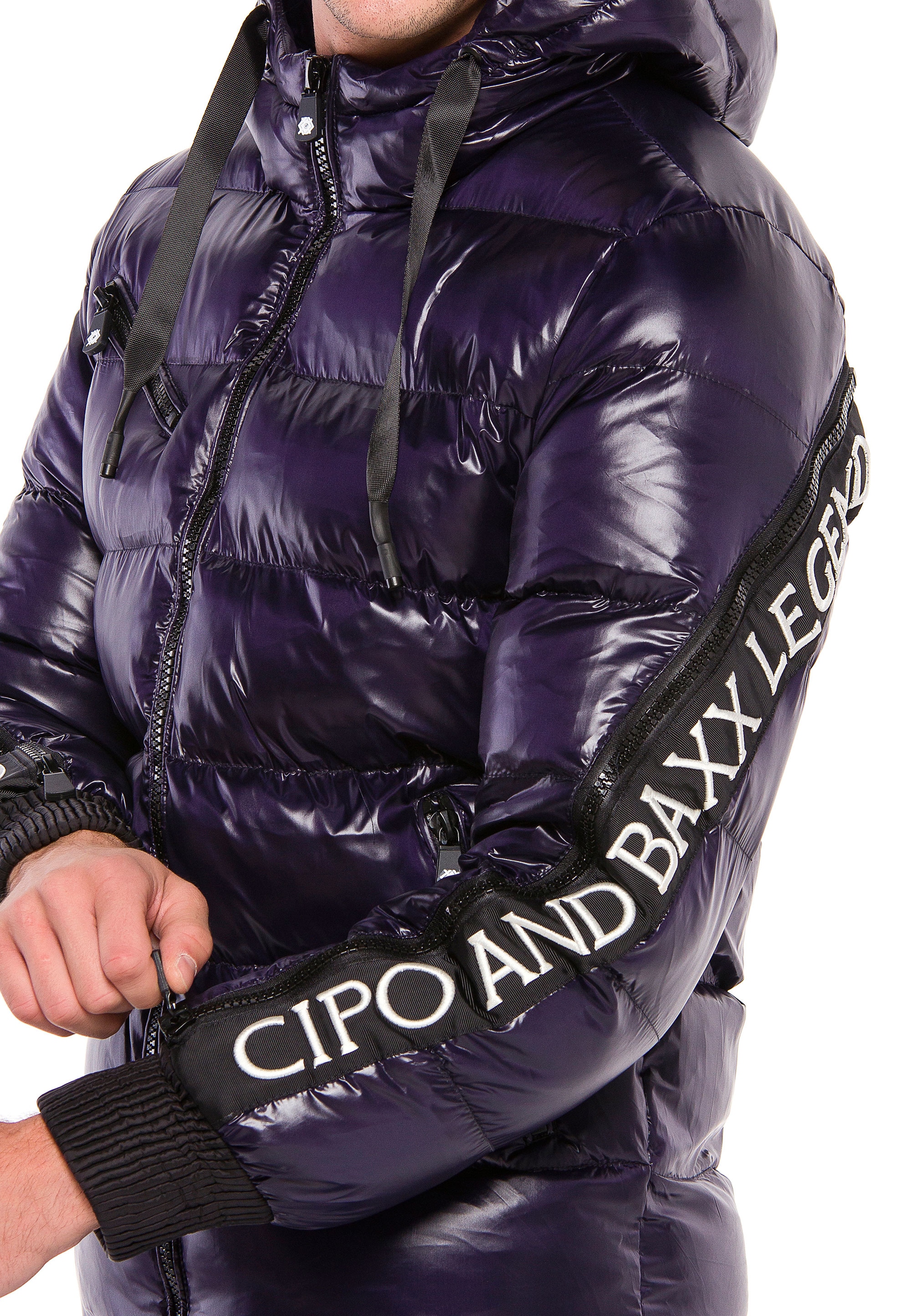 Cipo & Baxx Steppjacke, (1 St.), mit Kapuze