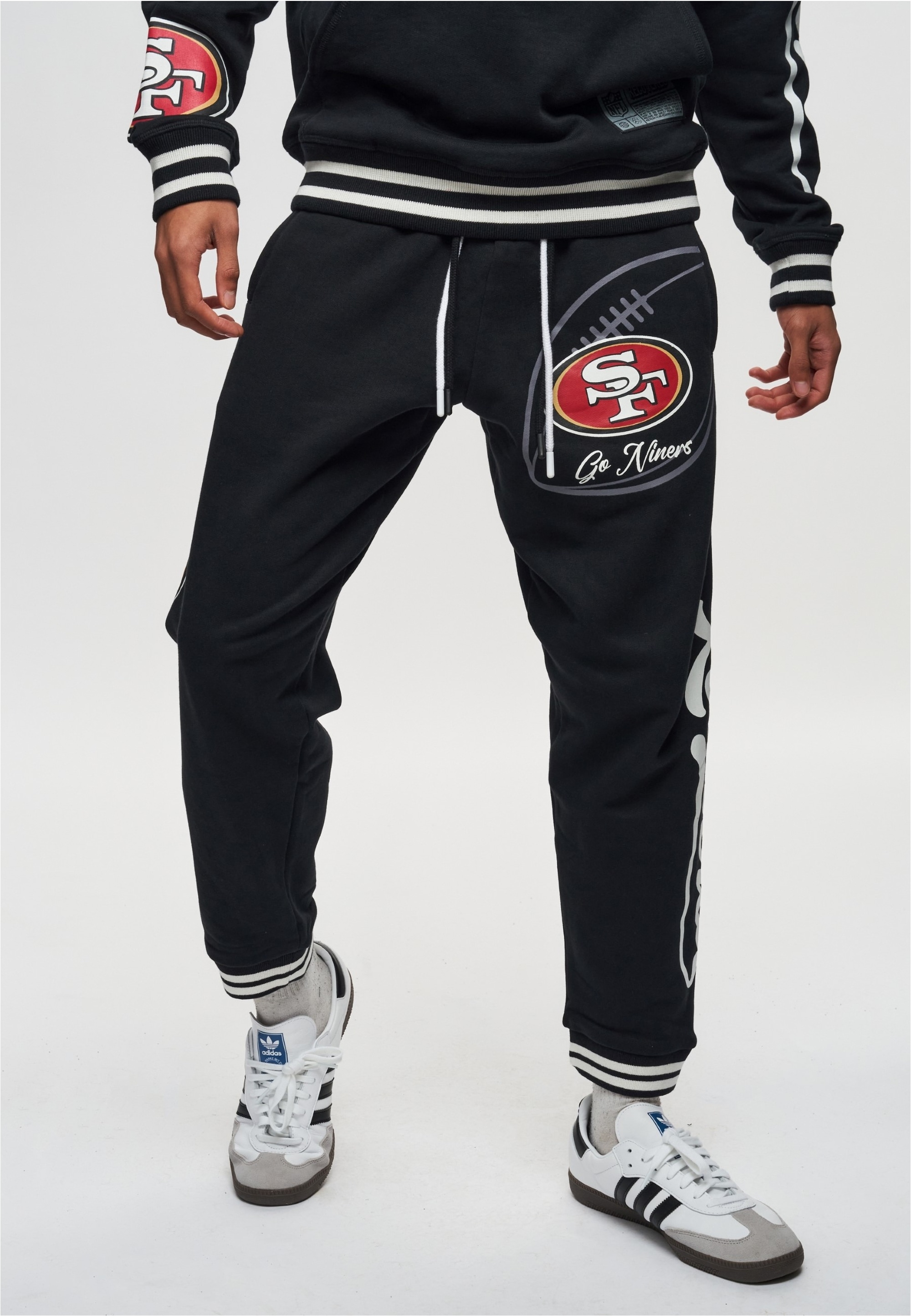 Recovered Sweathose »NFL 49ERS Go Niner«, (1 tlg.), mit gestreiften Bündchen