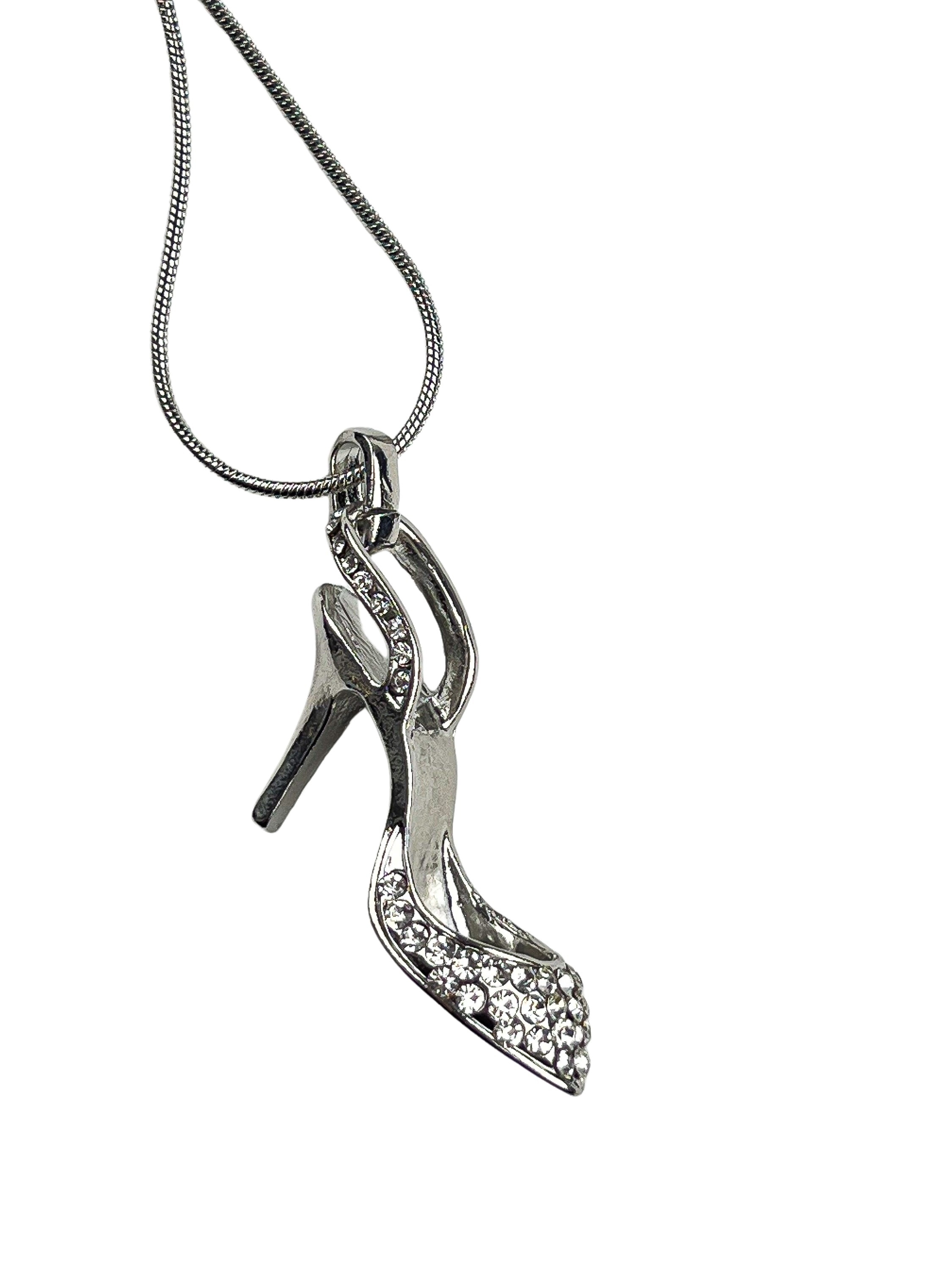 collezione alessandro -  Lange Kette "High Heel", Kette mit Steeletto