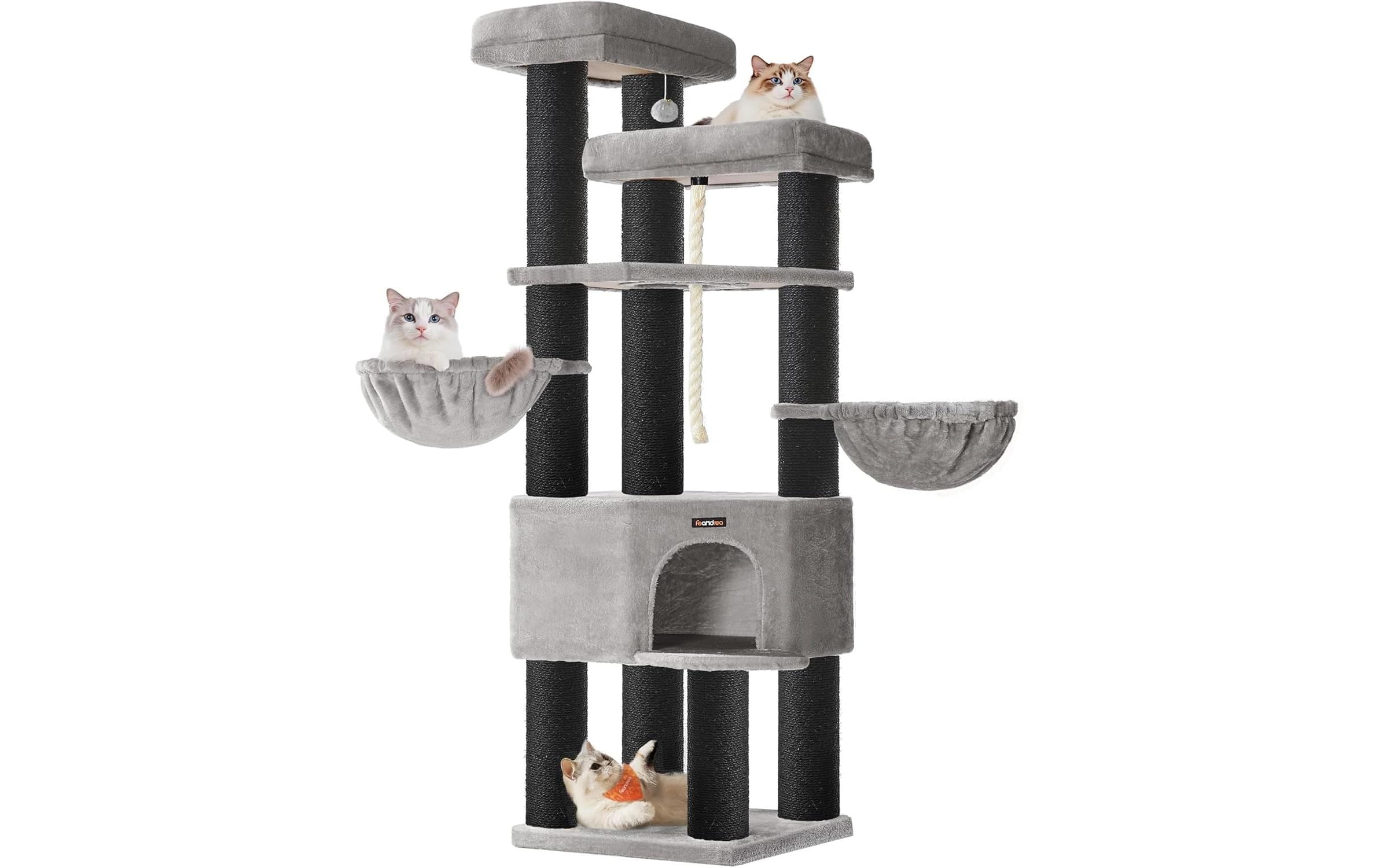 FEANDREA Kratzbaum »Large Multi-Tier Cat Tree 55 x 55 x 195 cm« 195 cm hoch