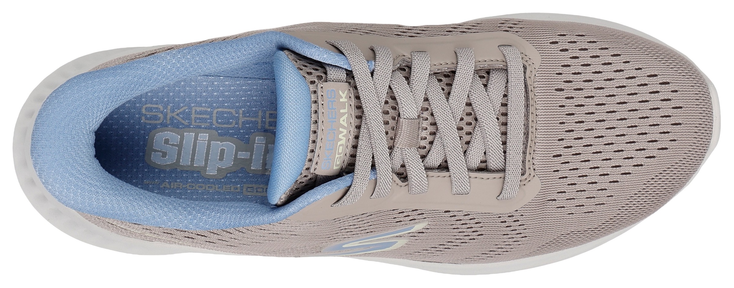 Skechers Slip-On Sneaker »GO WALK NOW-KHLOE«, Freizeitschuh mit Fersenkissen und Slip-ins Technologie