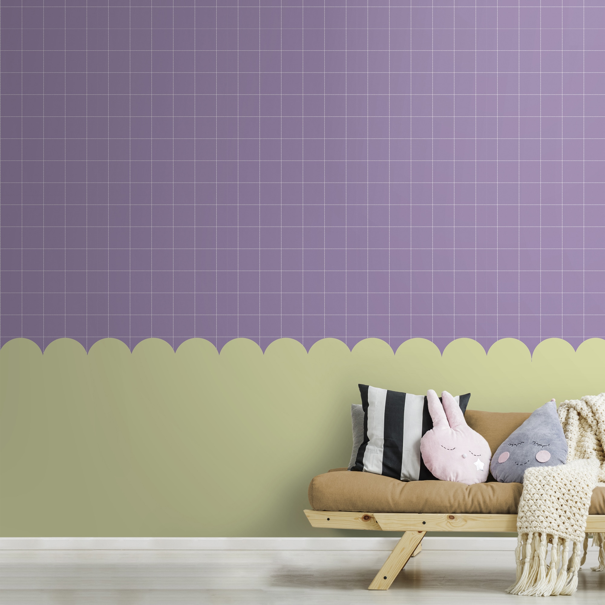 Superfresco Easy Vliestapete »Kariert«, neutral, 10mx52cm (ca. 5m2)