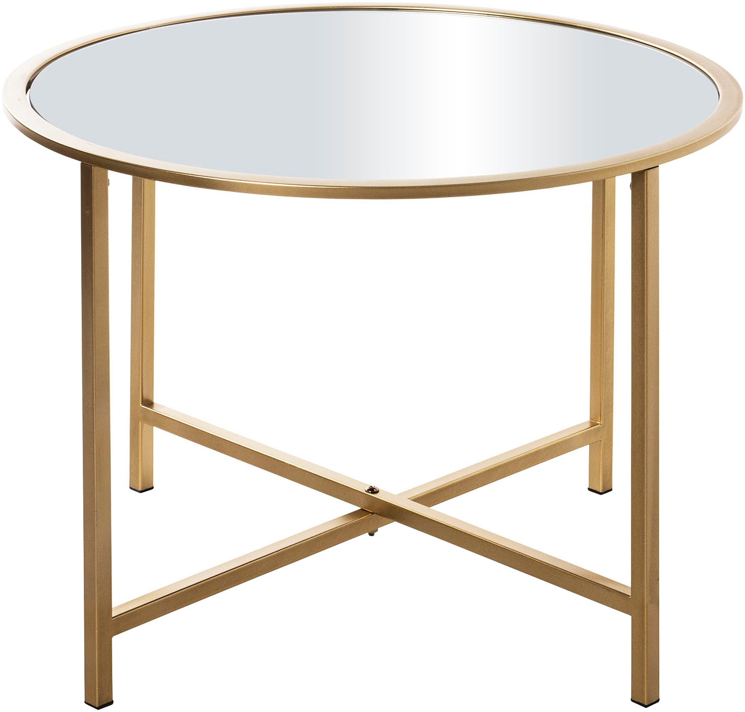 HAKU Beistelltisch »Sofatisch, Wohnzimmertisch« 1 Stk. tlg. rund - aus Metall Gold - Ø/H 60/45 cm
