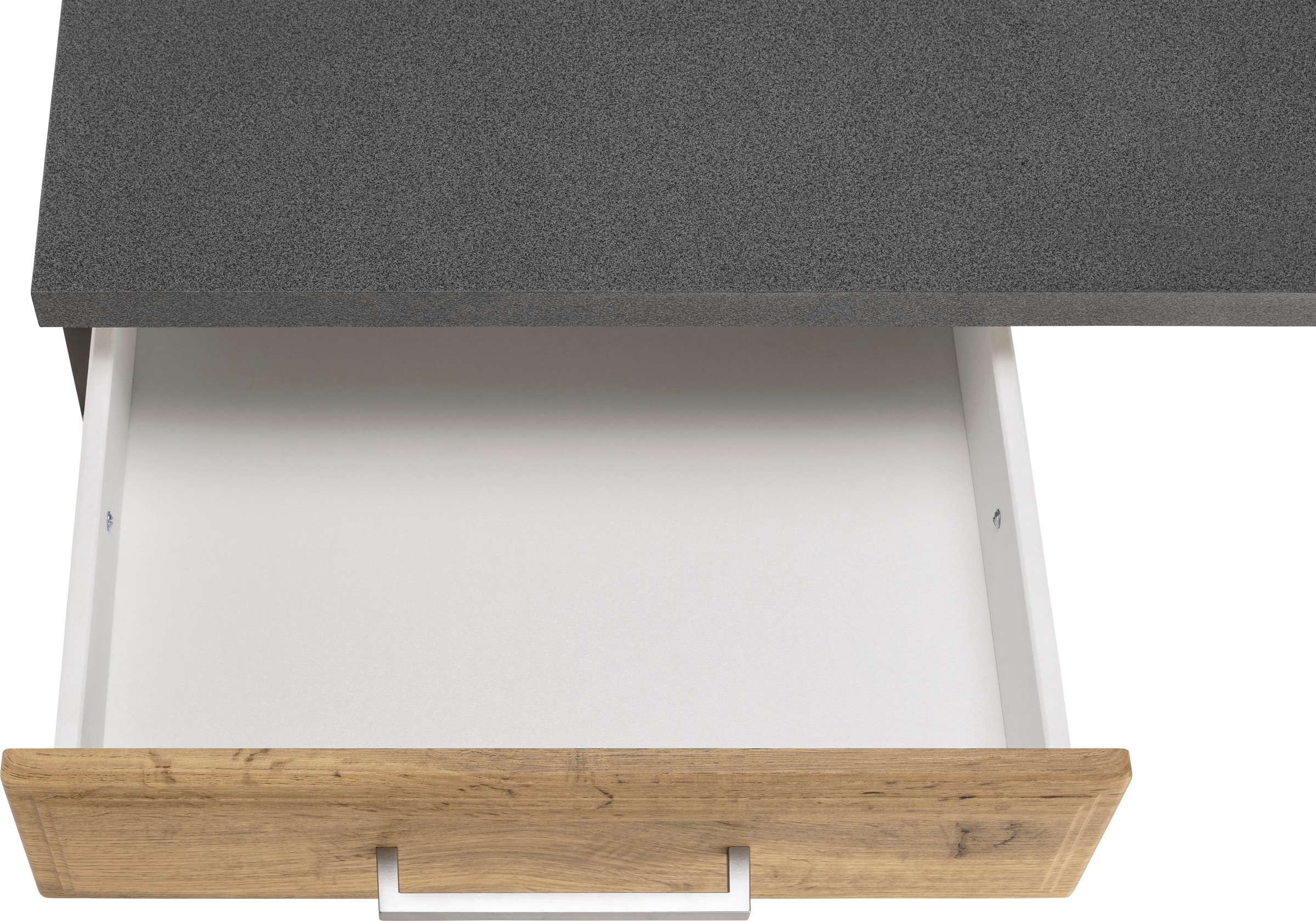 HELD MÖBEL Küchenzeile »Stockholm«, Breite 330 cm, mit hochwertigen MDF Fronten im Landhaus-Stil