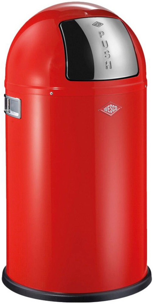 WESCO Mülleimer "Pushboy Junior", B/H/T: 35cm x 63cm x 35cm, 22 l, rot, Küche, Mülleimer, Abfallsammler 22 Liter
