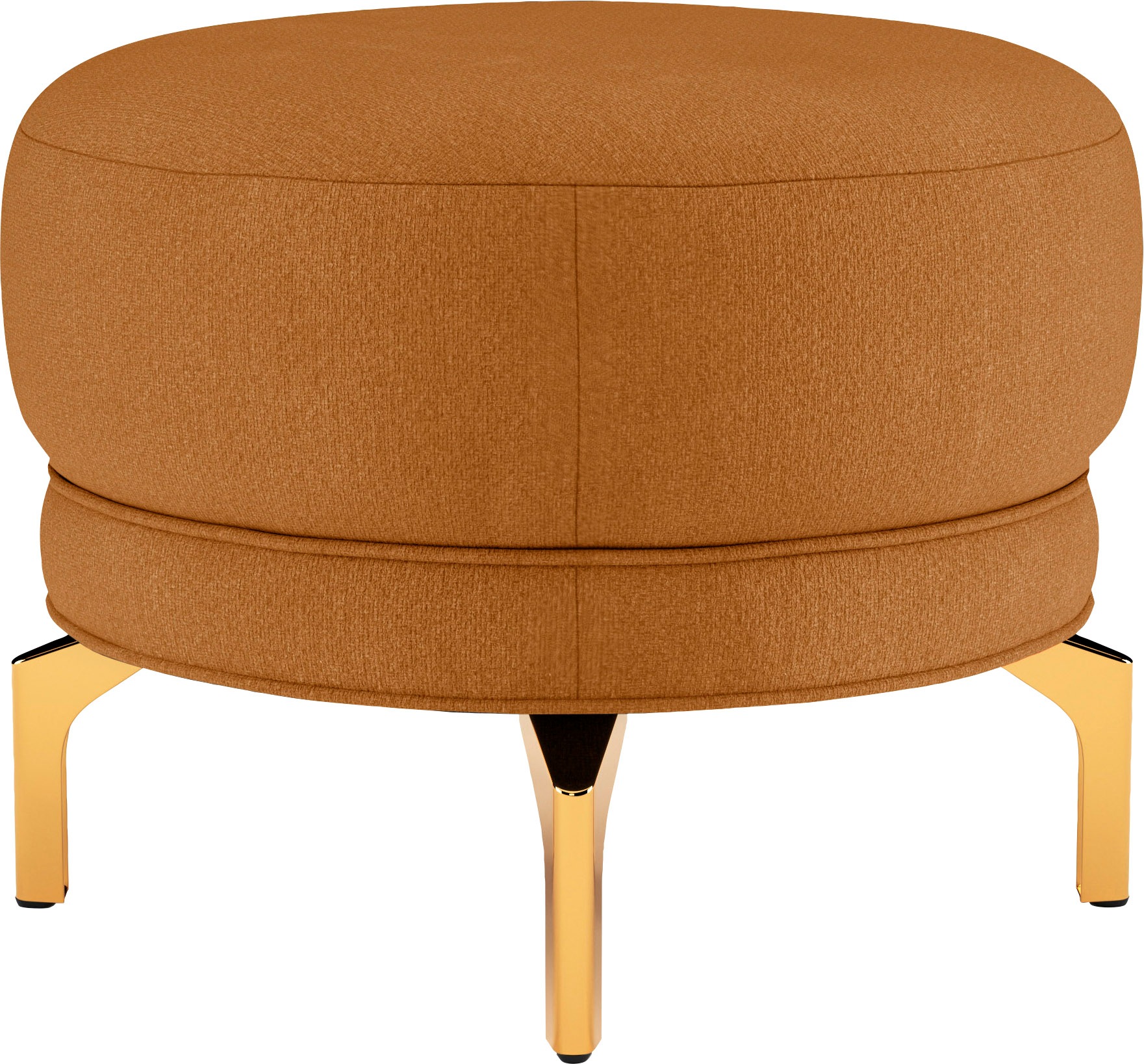 sit&more Polsterhocker »Orient 3«, goldfarbene Metallfüße