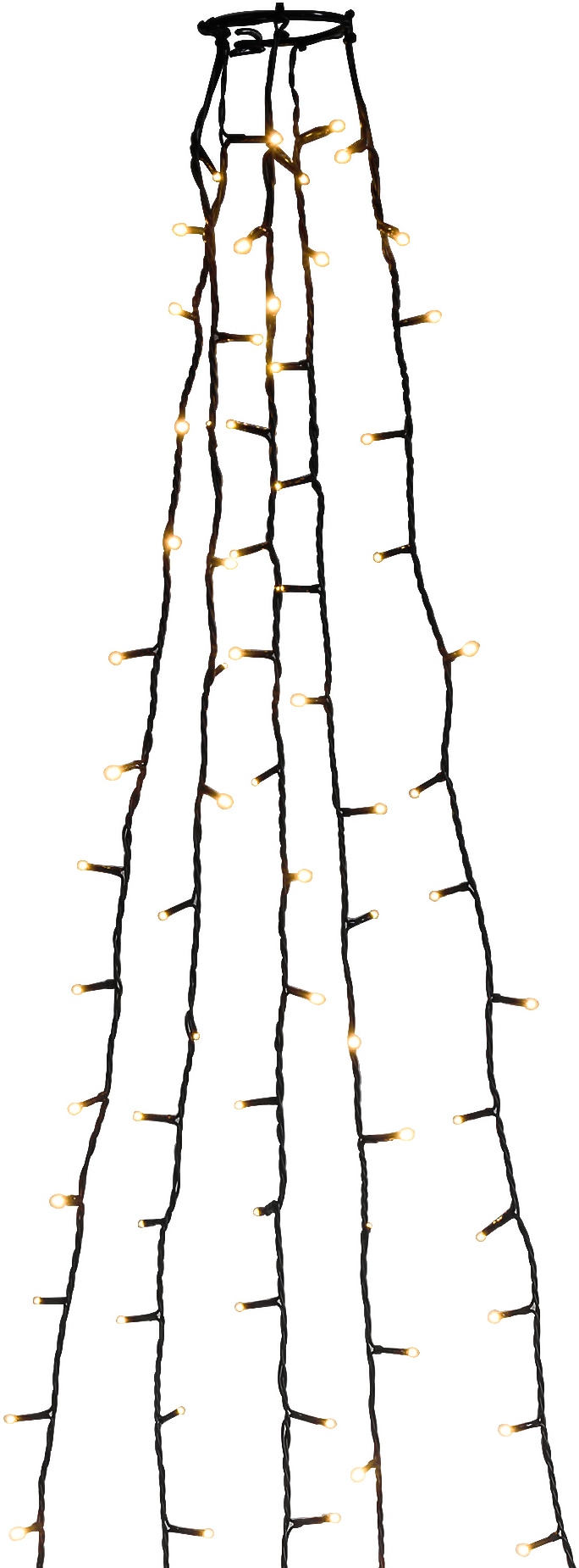 KONSTSMIDE LED-Baummantel Ring, Lichterkette LED St.- vormontiert 40 Dioden, »Weihnachtsdeko, Stränge flammig, | Sale 200 Im Christbaumschmuck«, 5 mit à