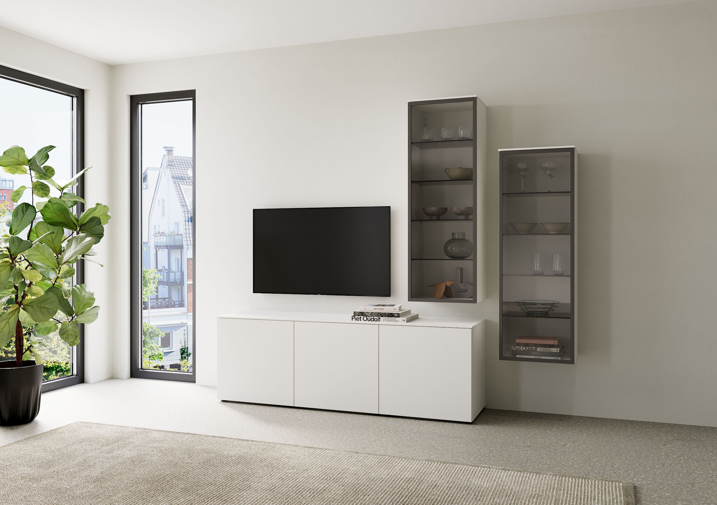 nobilia® Wohnzimmer-Set »Style, variabel montierbar«