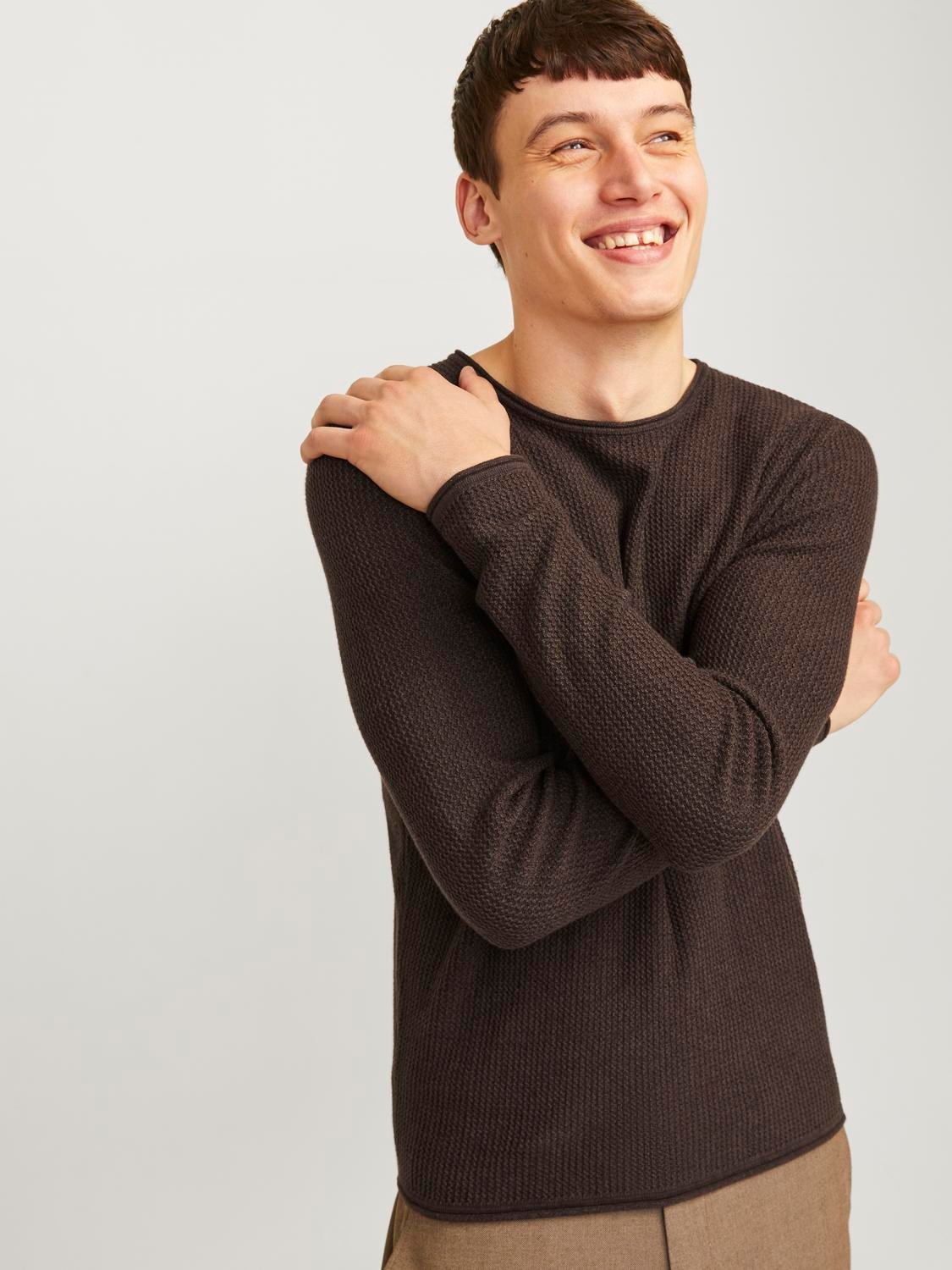 Jack & Jones Rundhalspullover "JJECOOPER KNIT CREW NECK NOOS", in Strick Op günstig online kaufen