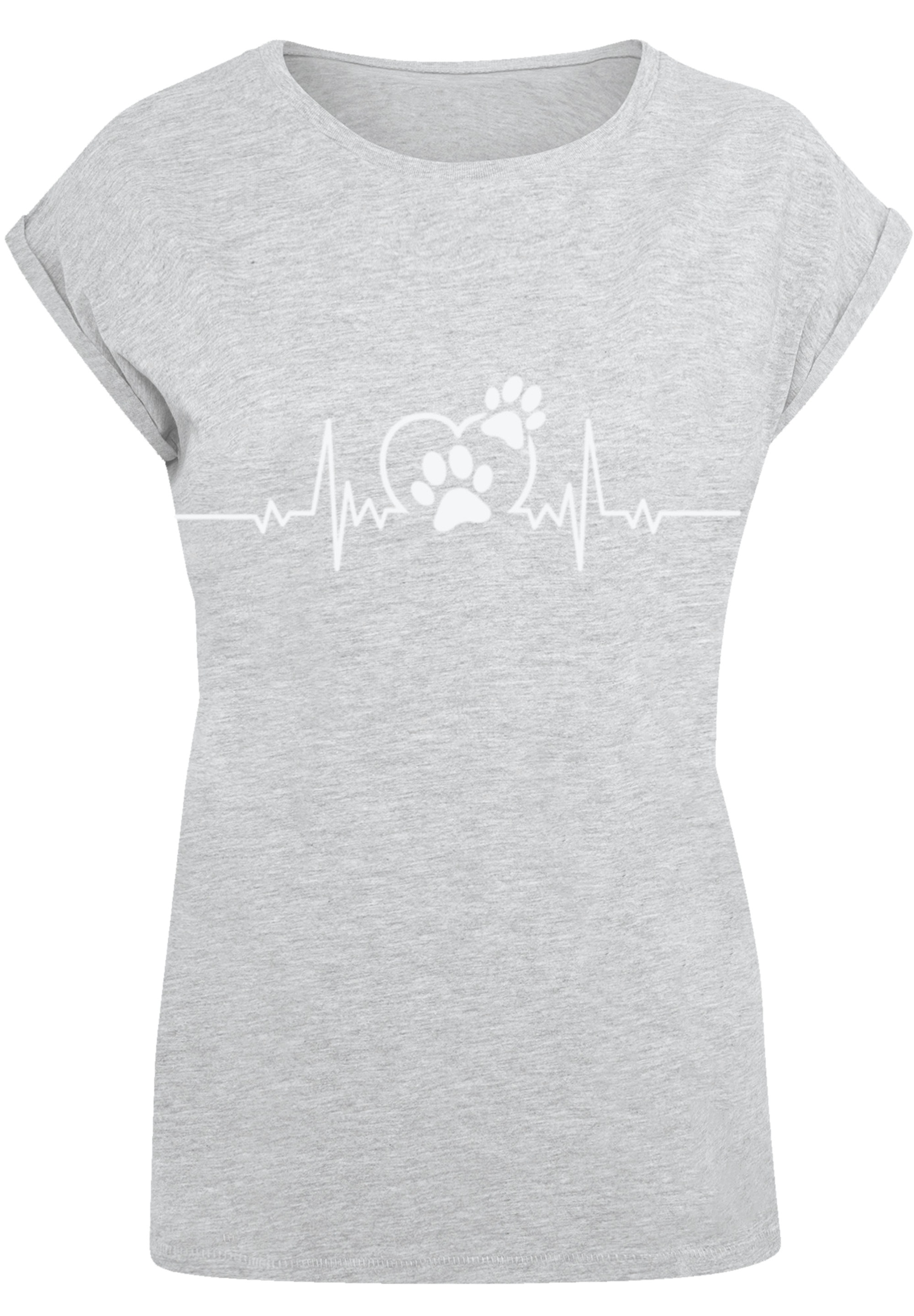 F4NT4STIC T-Shirt »Herzschlag Hunde Liebe«, Premium Qualität