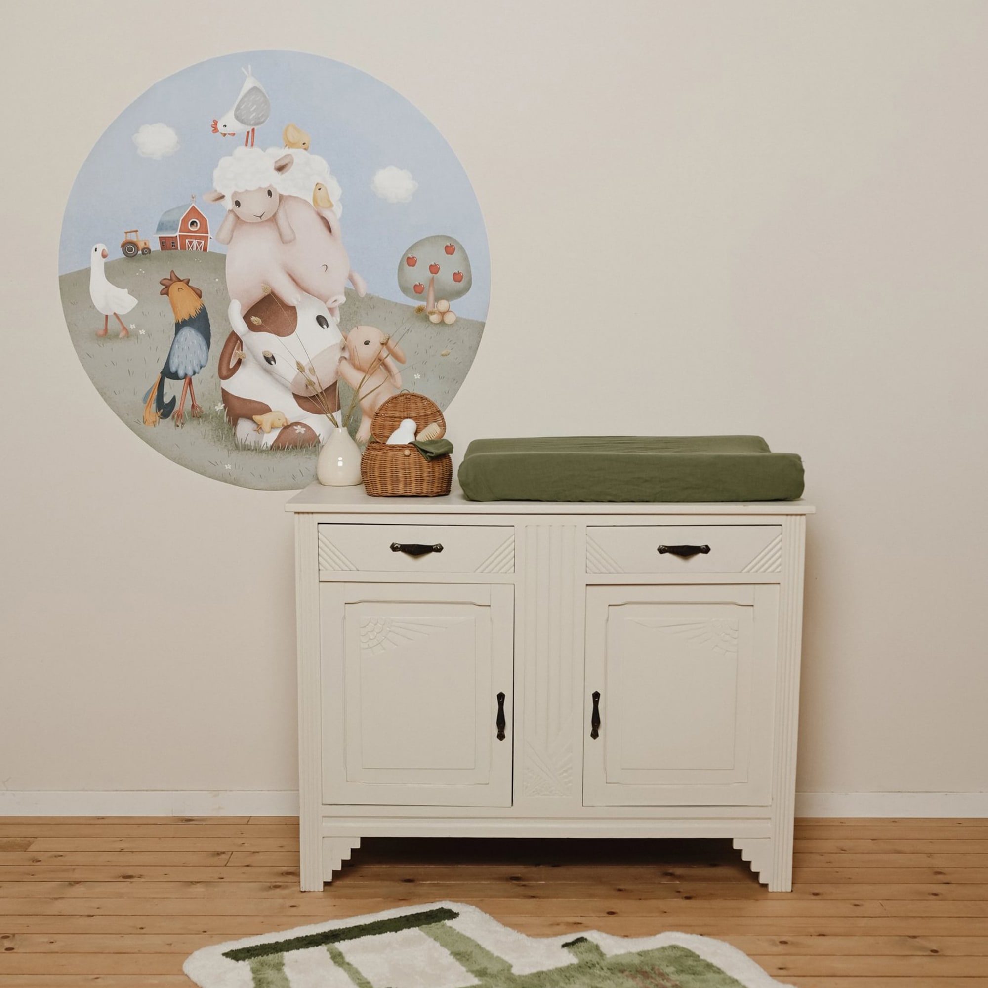 LITTLE DUTCH Wandtattoo »Wandsticker XL Little Farm (100x100cm)«, (1 St.)