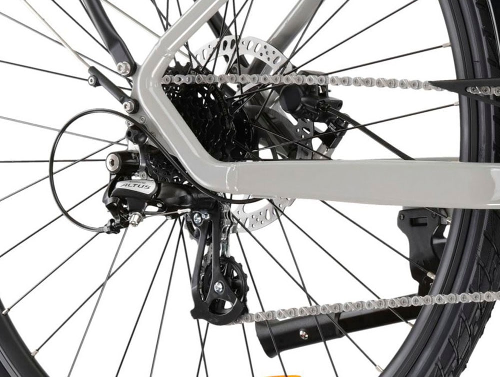 Kross E-Bike »E-Trekkingrad Trans Hybrid LS 2.0 28 Zoll grau«, 8 Gang, Shimano, ALTUS M310, Mittelmotor 250 W, Pedelec, Elektrofahrrad für Damen und Herren