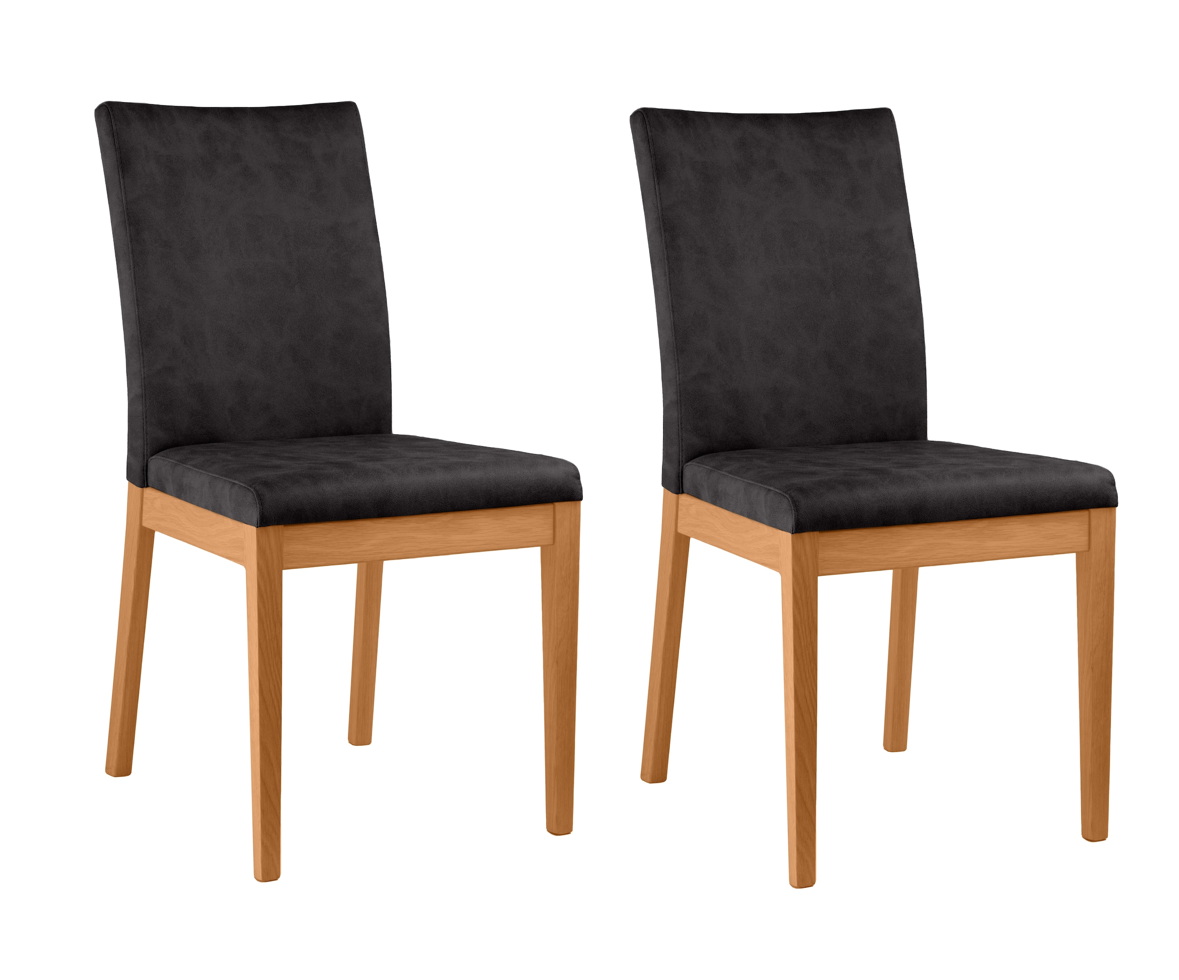 Home affaire 4-Fußstuhl "Dendres" (Set) 2 Stk. Microfaser Sitz und Ruecken günstig online kaufen
