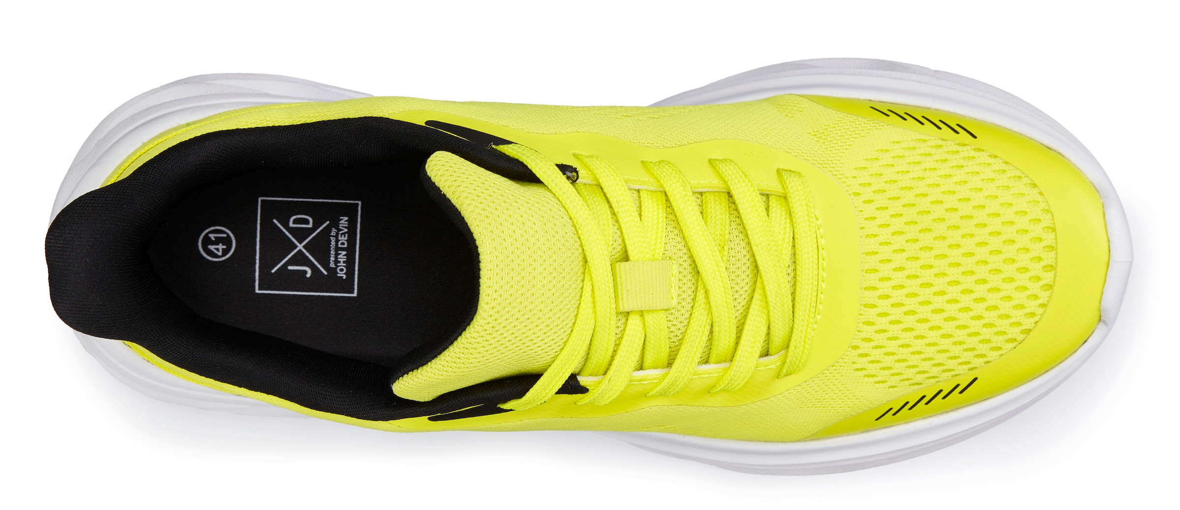 John Devin Sneaker »Schnürschuh, Freizeitschuhe, Schnürhalbschuhe, Halbschuh, Turnschuh«  NEU im sportiven Look aus luftigem Mesh-Material VEGAN