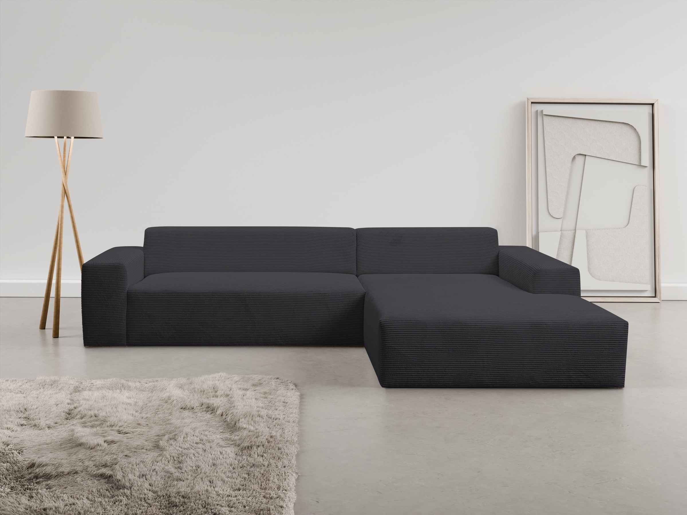 WERK2 Ecksofa "Zeus-XL, B/T: 311/210 cm, Mega-Sofa mit großer Sitztiefe, mo günstig online kaufen